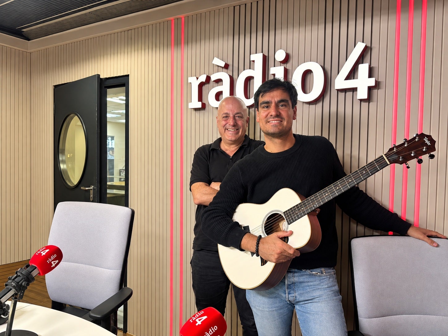 Xavi Freixes i Lo Pau de Ponts, a Ràdio 4 / Cedida
