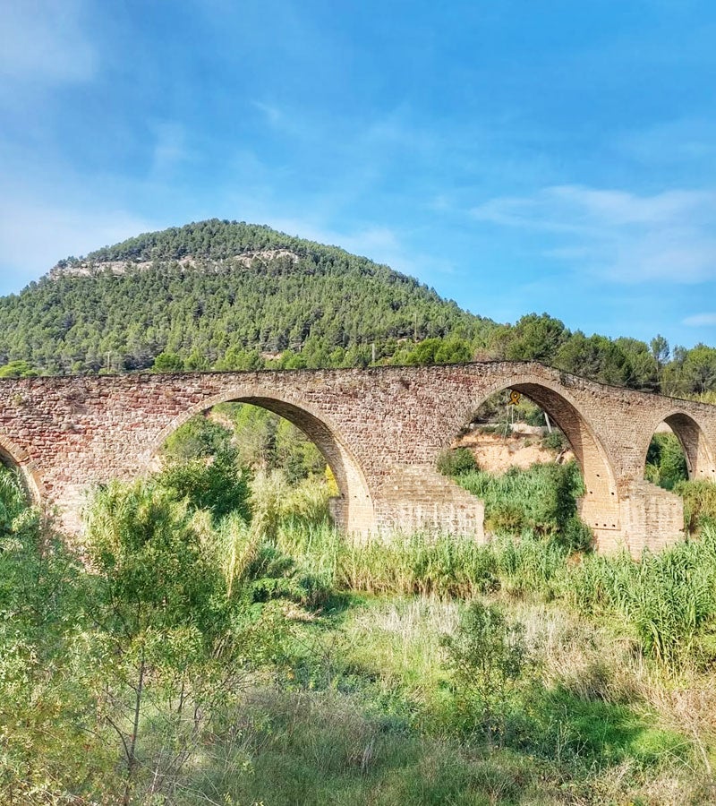 Pont de pedra on comesa la ruta del Torrent dels Abadals