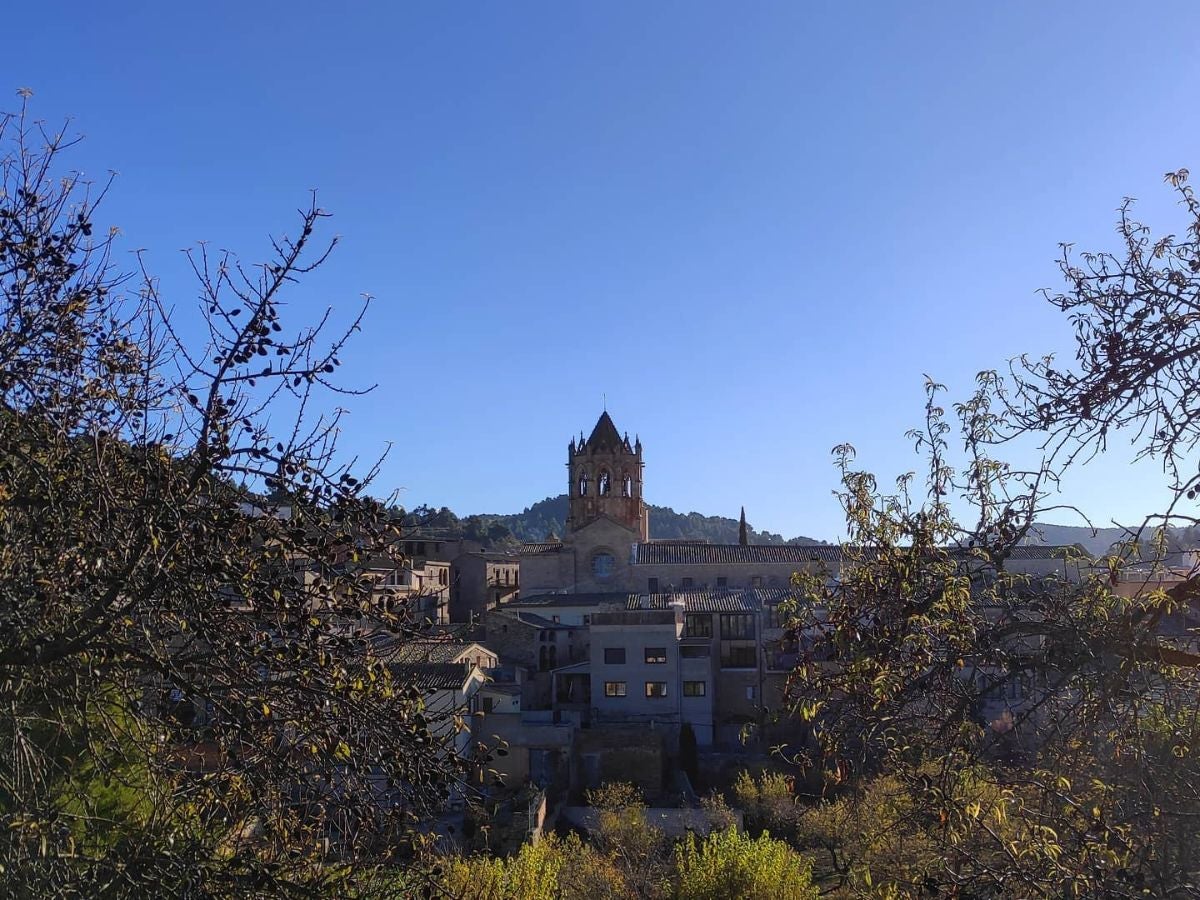 El silencio de Poblet se alza entre bosques y colinas, símbolo vivo del pasado cisterciense de Cataluña.