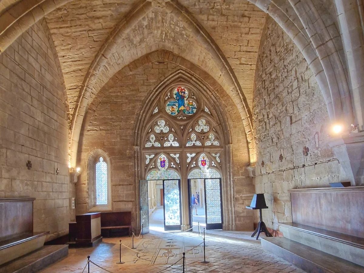 Sala Capitular del Monestir de Vallbona de les Monges, un espai gòtic on les monges encara llegeixen la Regla de Sant Benet cinc cops al dia.
