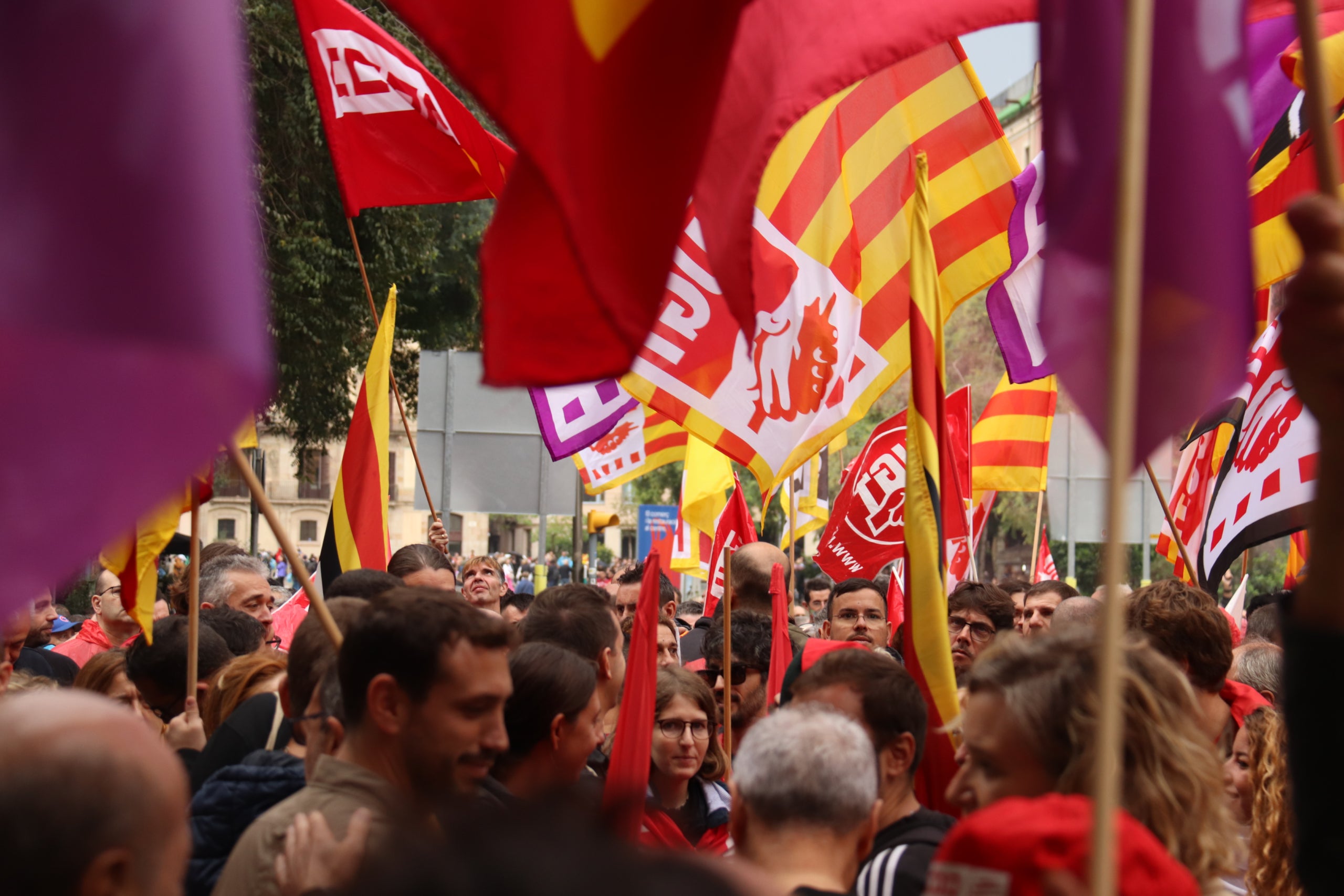 Imatge d'arxiu de la manifestació del dia mundial del treball / ACN
