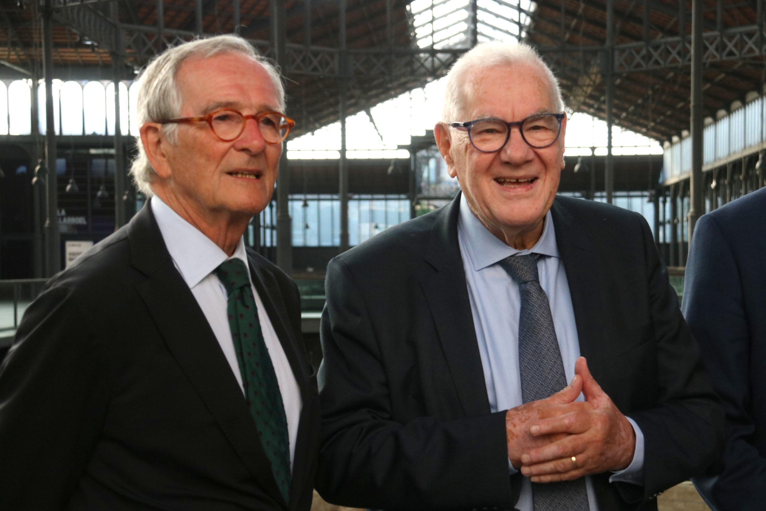 Imatge de Xavier Trias i Ernest Maragall al debat organitzat per Pimec / ACN
