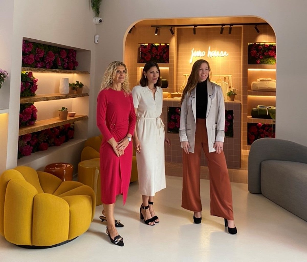 Eva Vila-Massanas, Natalie Batlle, Liana Grieg, cofundadoras de Juno House / Cedida