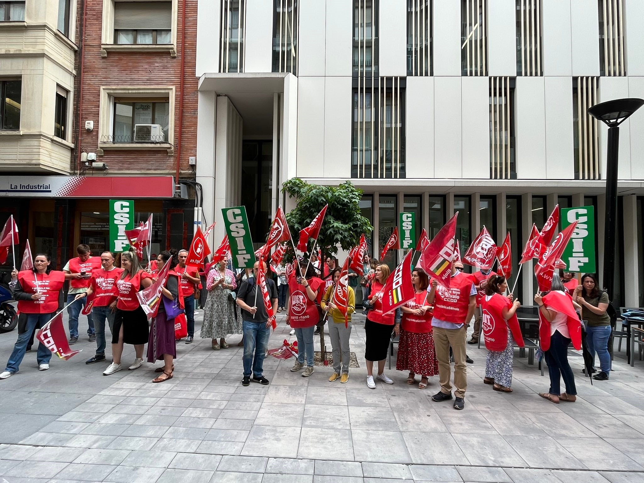Imatge d'una manifestació dels inspectors de Treball / UGT