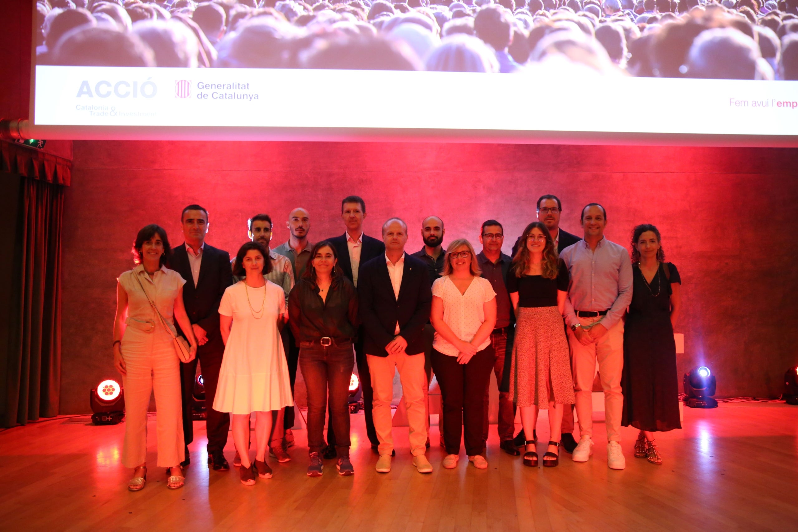 Imatge dels 10 guanyadors de l'Exponential Day d'ACCIÓ / ACCIÓ