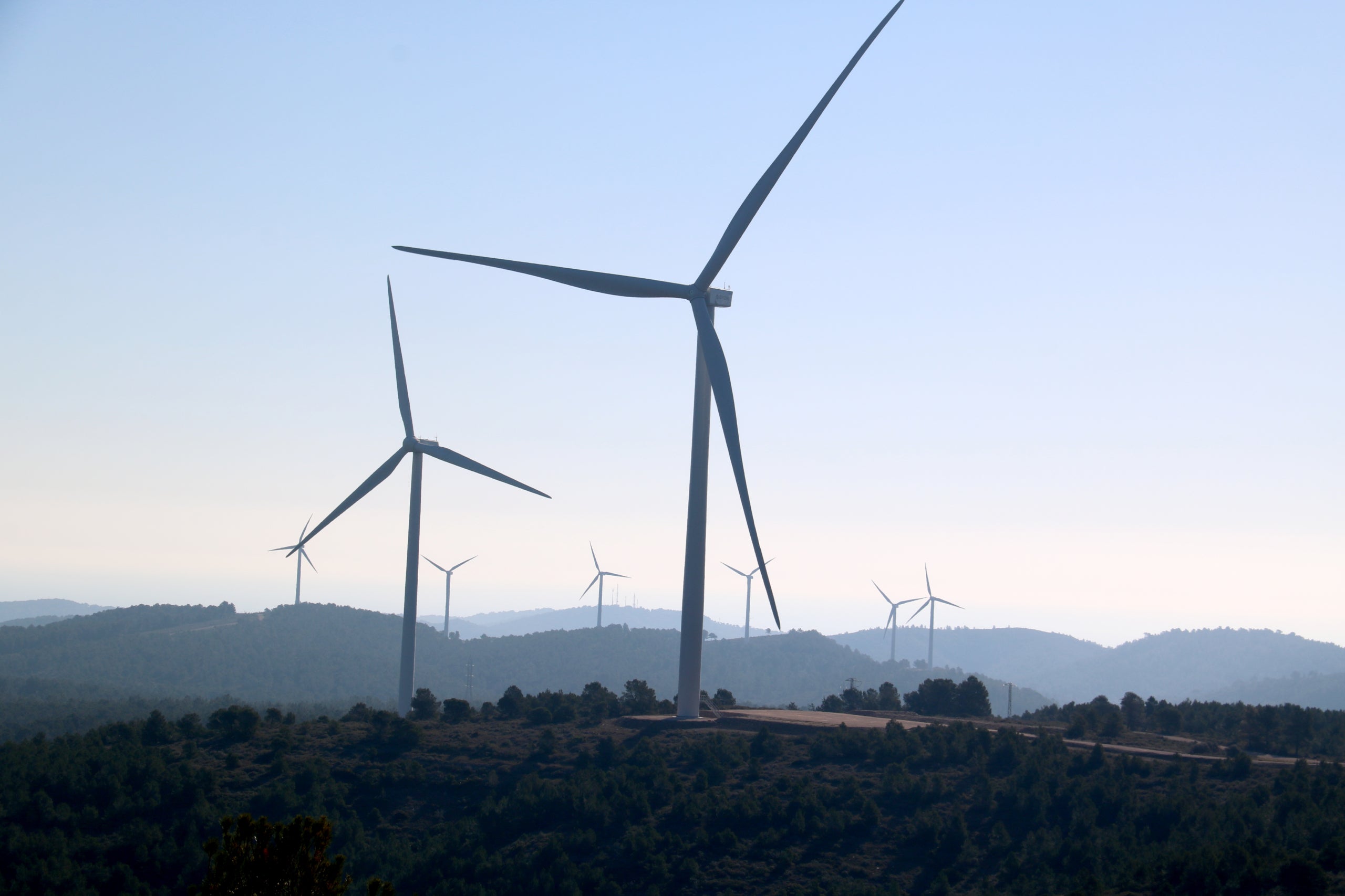 Imatge d'un aerogenerador al Perelló / ACN