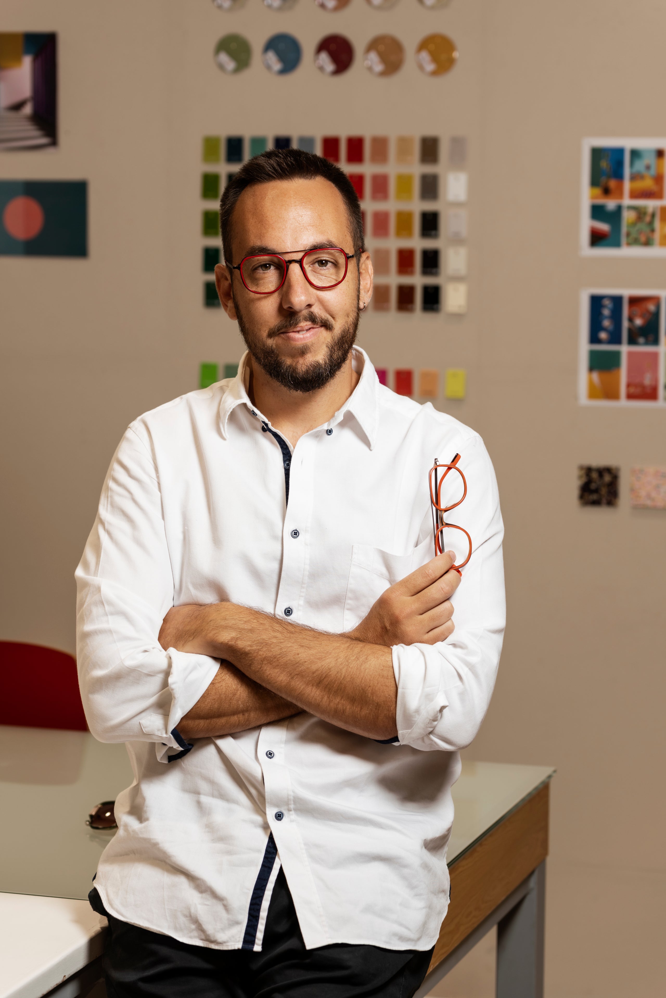 El CEO i fundador de Woodys, Josep Dosta, al showroom que la companyia té a Vic / Cedida
