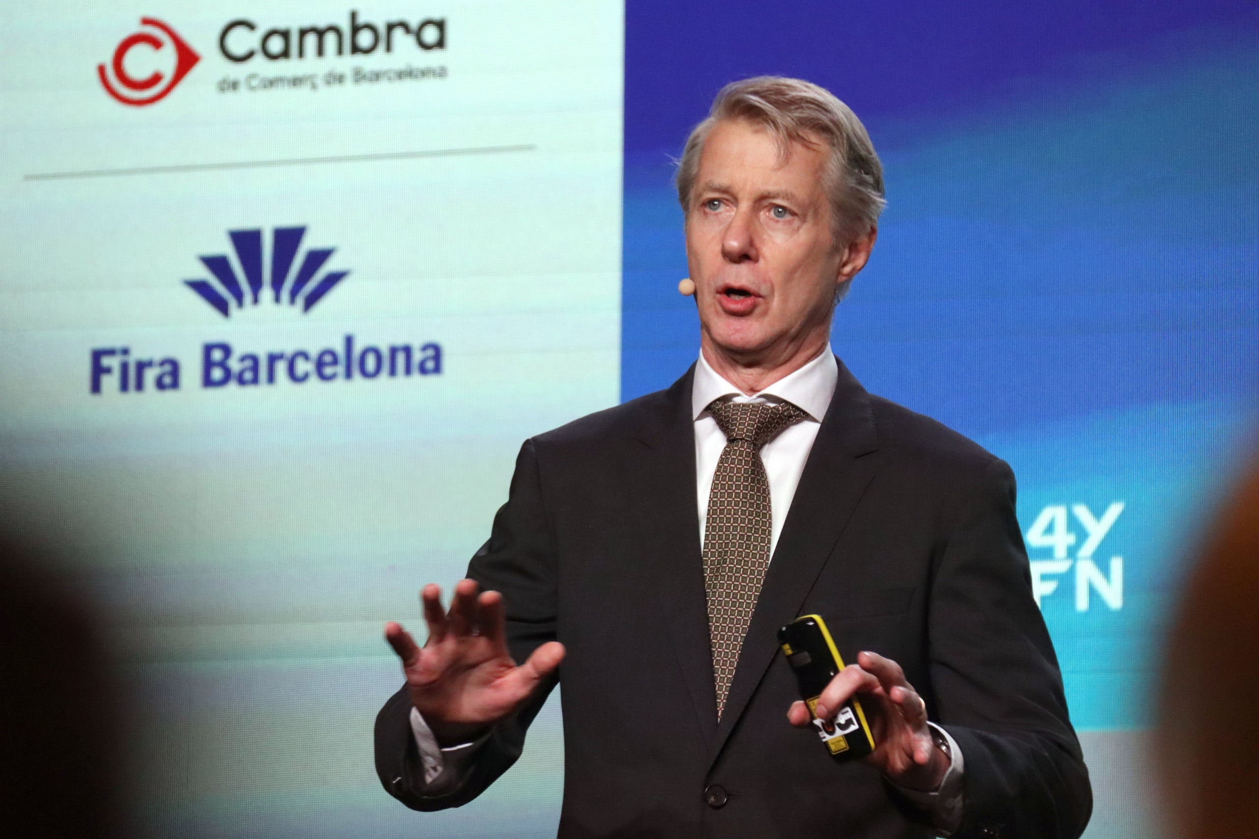 Mats Granryd, director general de GSMA, l'organitzadora del congrés en l'acte de presentació d'aquest dijous / ACN