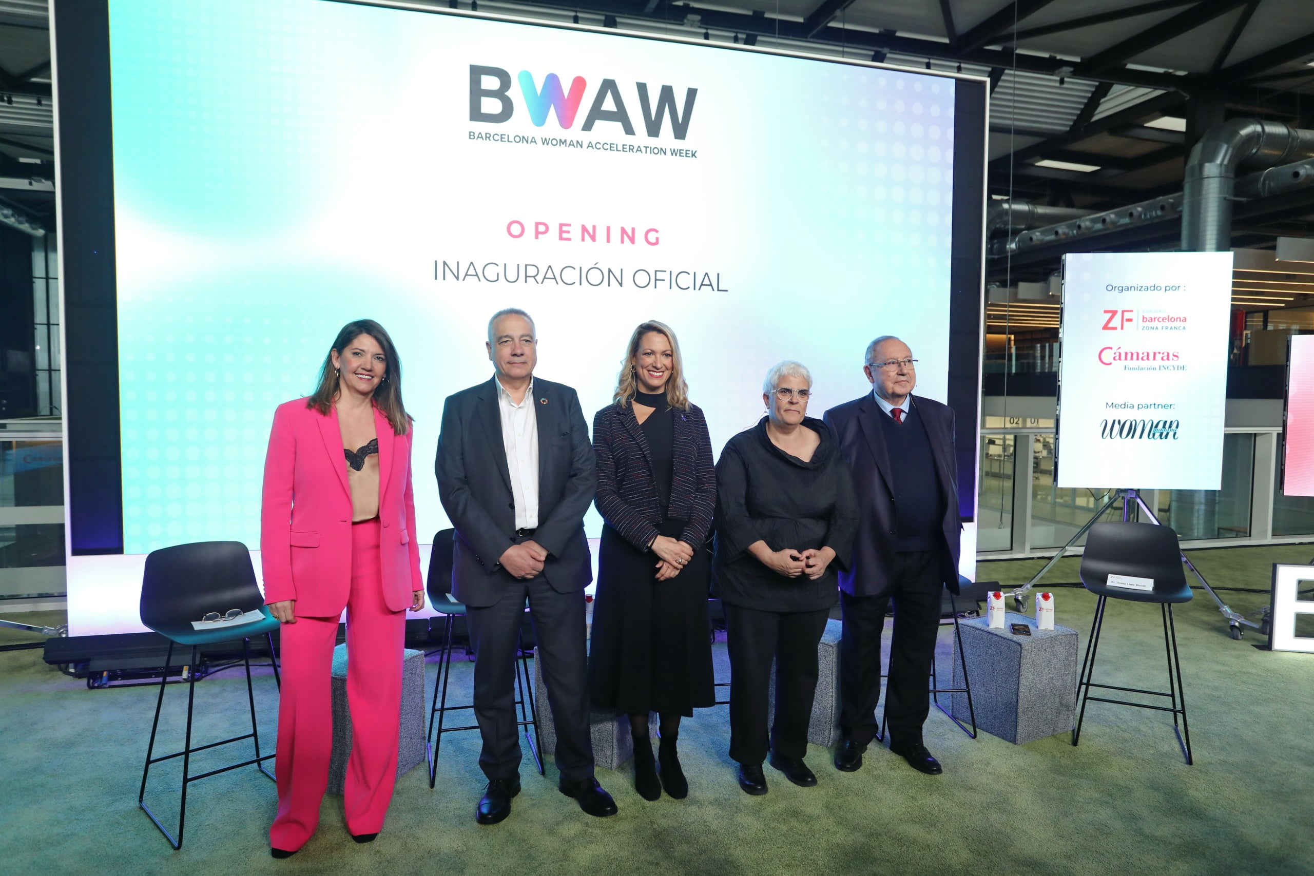 Autoritats durant la presentació de la Barcelona Women Acceleration Week / CZFB