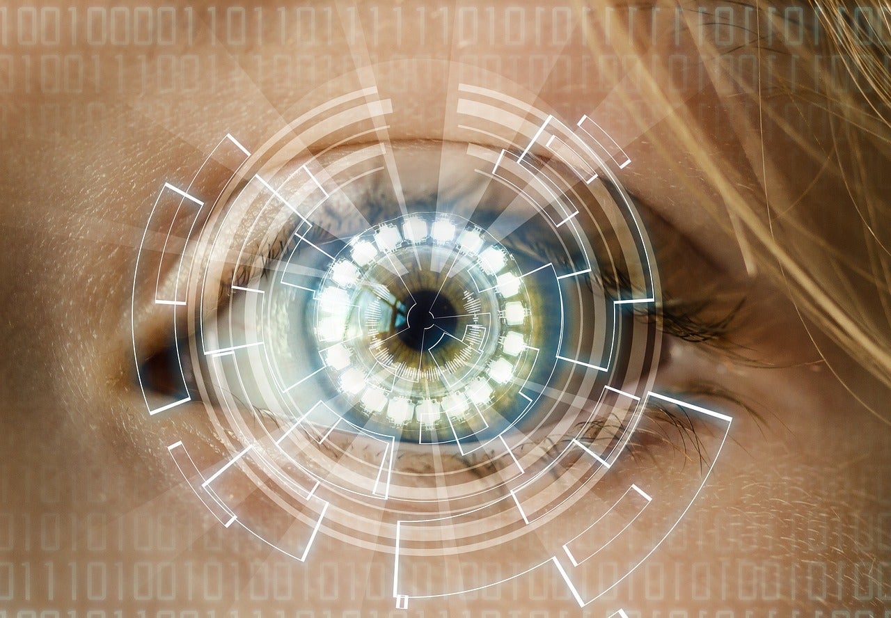 Imatge d'un ull analitzat amb tecnologia / Pixabay