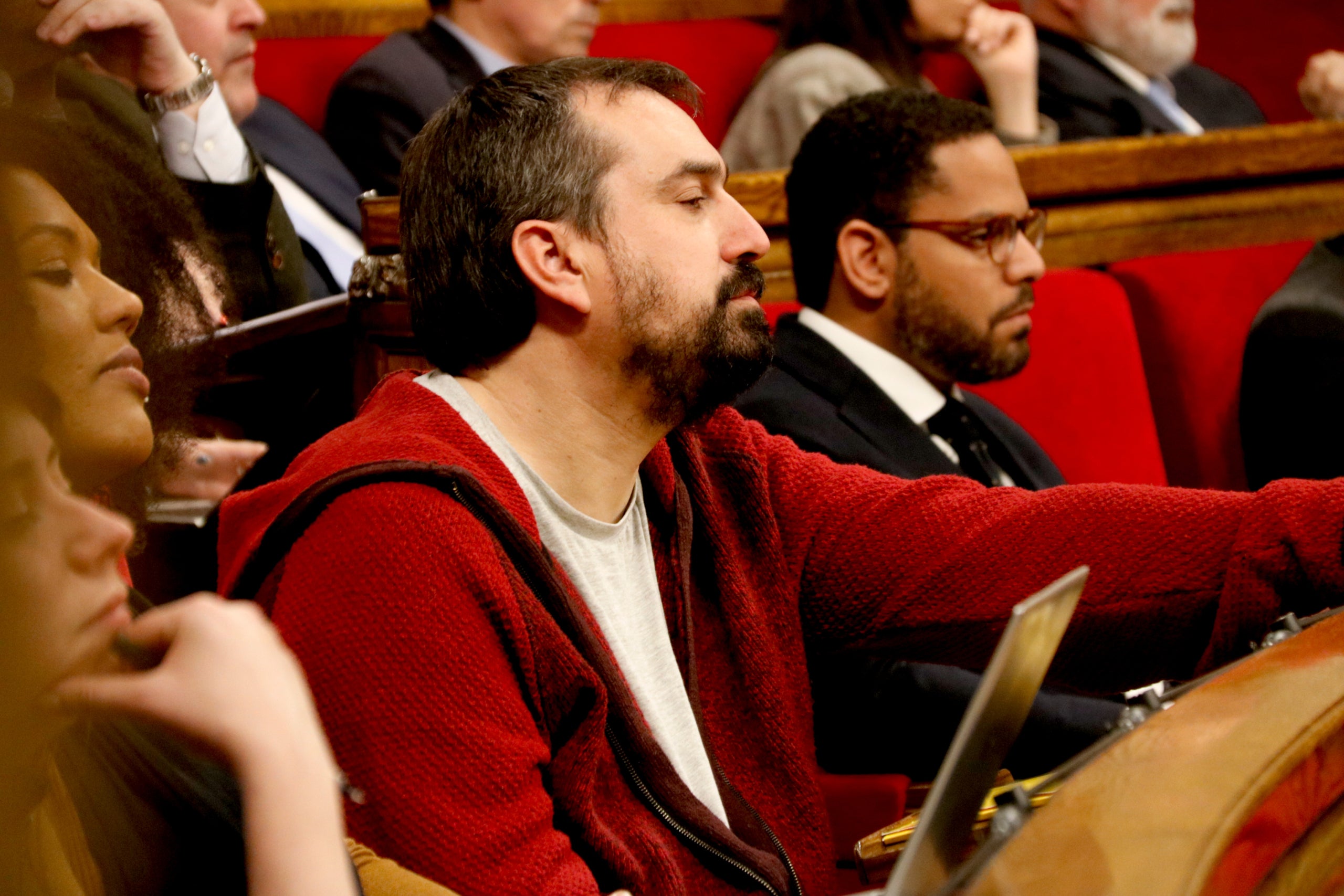 El diputat de la CUP, Dani Cornellà, al ple sobre pagesia / ACN