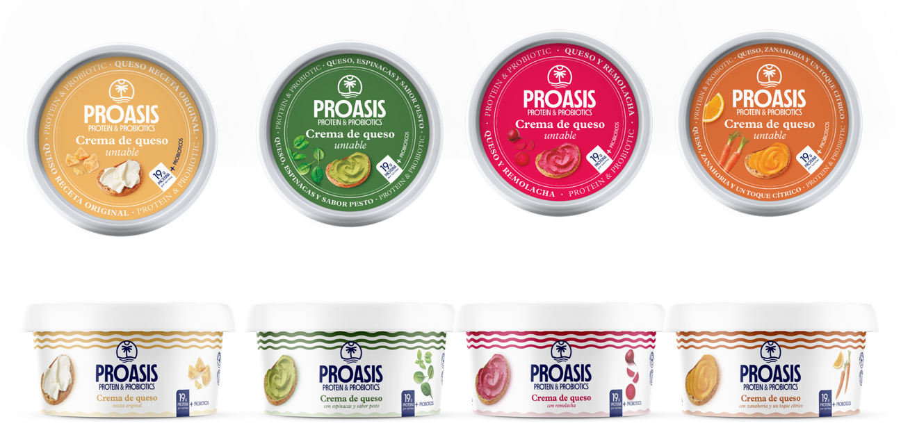Les noves cremes de formatge de la línia Proasis de Being Foods / Being Foods 