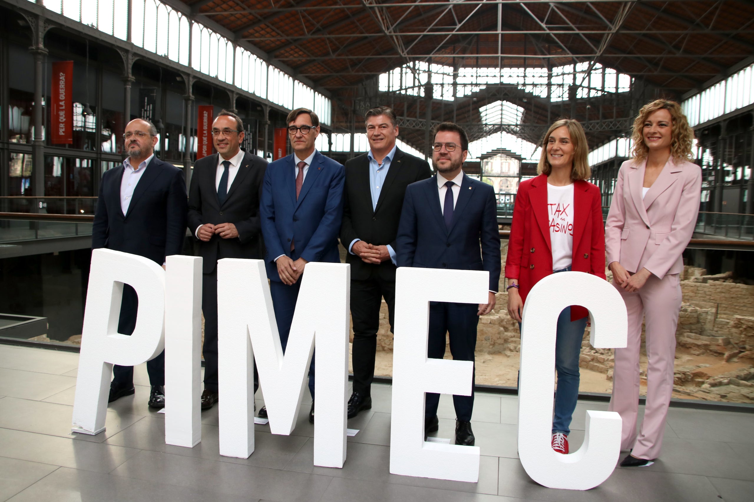 Els candidats a les eleccions del 12-M participants al debat de Pimec / ACN