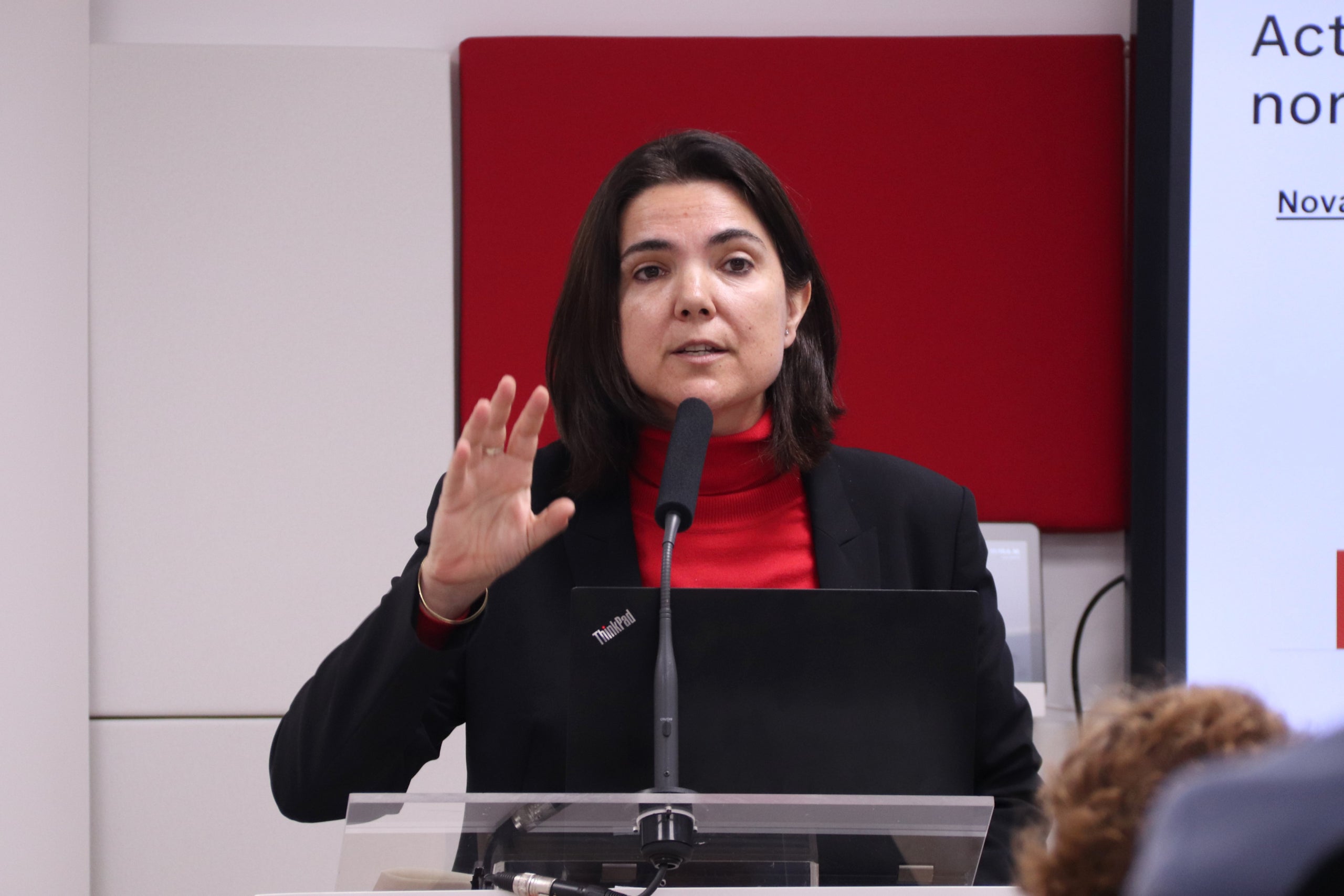 Imatge de la consellera delegada de l'Institut Català de Fiances, Vanessa Servera / ACN