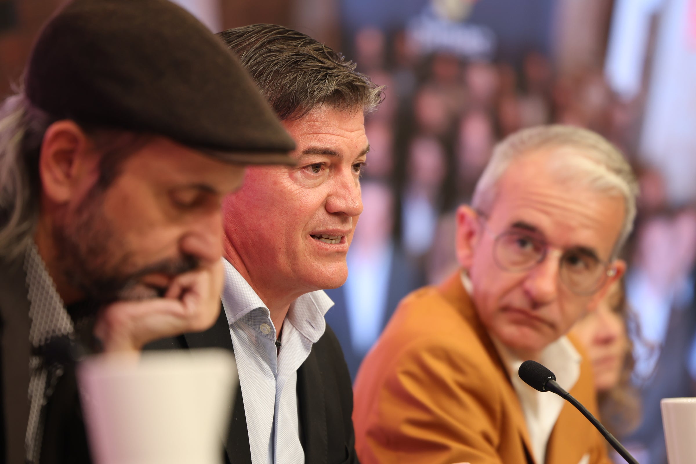 El president de Pimec, Antoni Cañete, durant l'Assemblea General de la patronal / Pimec