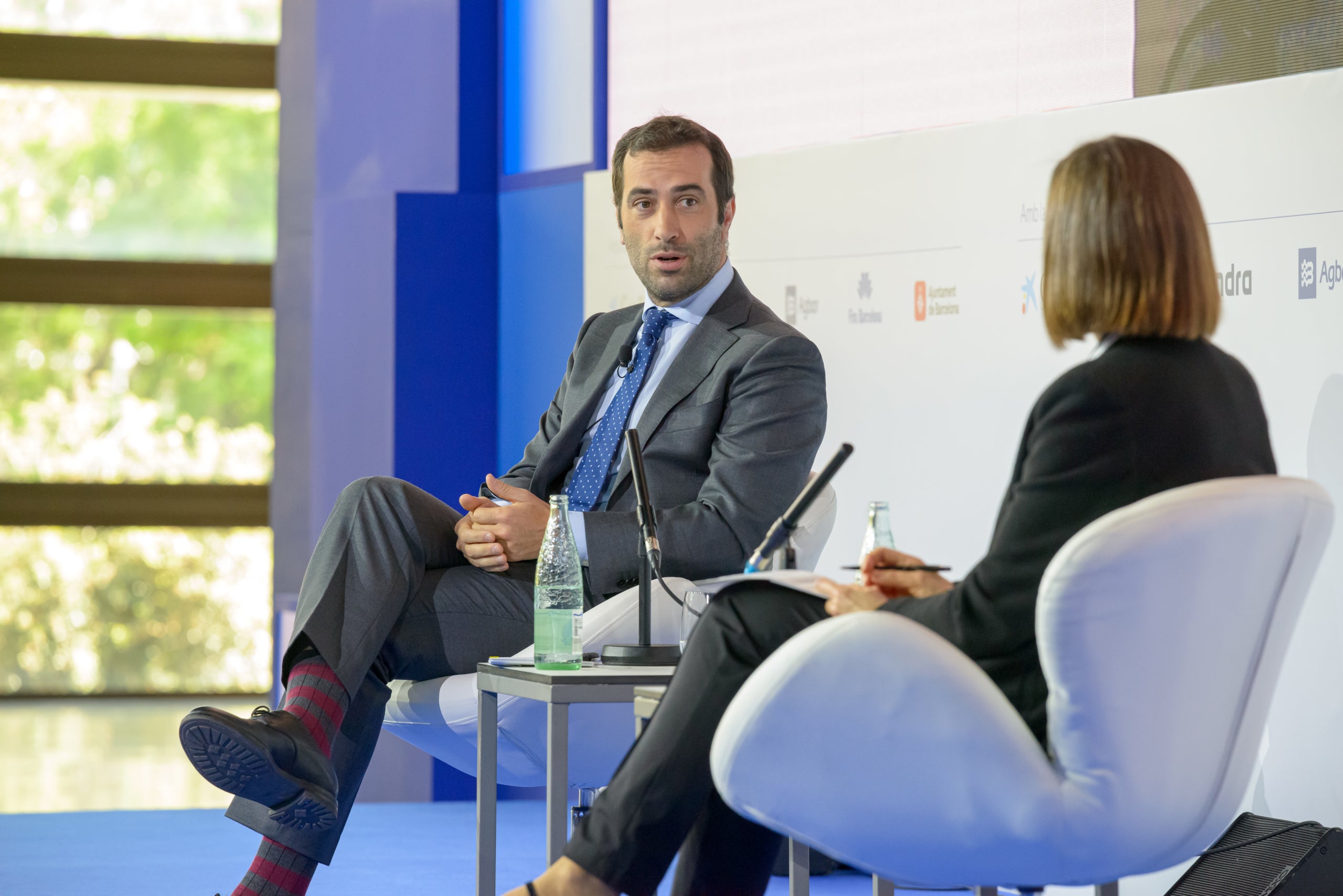 El ministre d'Economia del govern espanyol, Carlos Cuerpo, a la seva intervenció a la Reunió del Cercle d'Economia / Cercle d'Economia