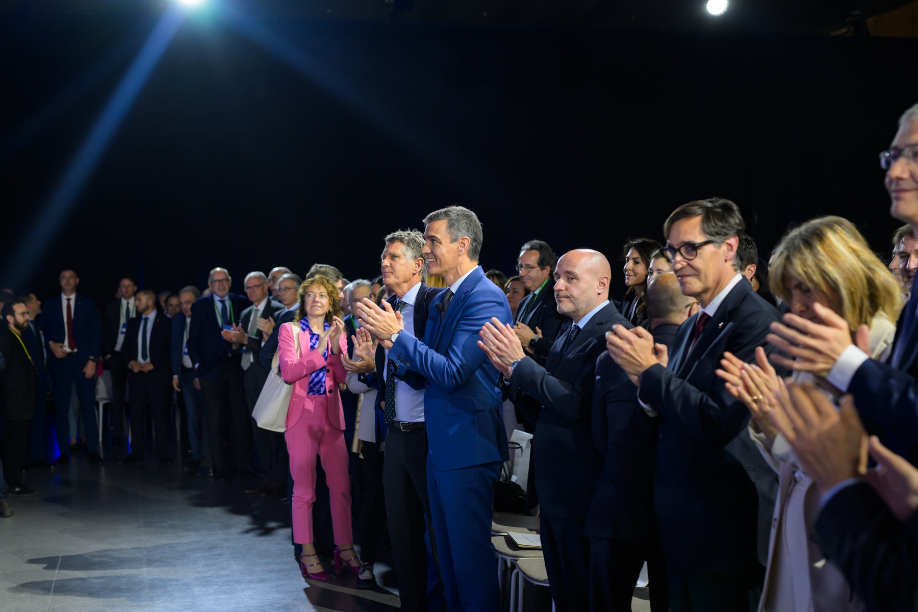 Pedro Sánchez i Salvador Illa a la fila zero de la Reunió del Cercle d'Economia / Cercle d'Economia