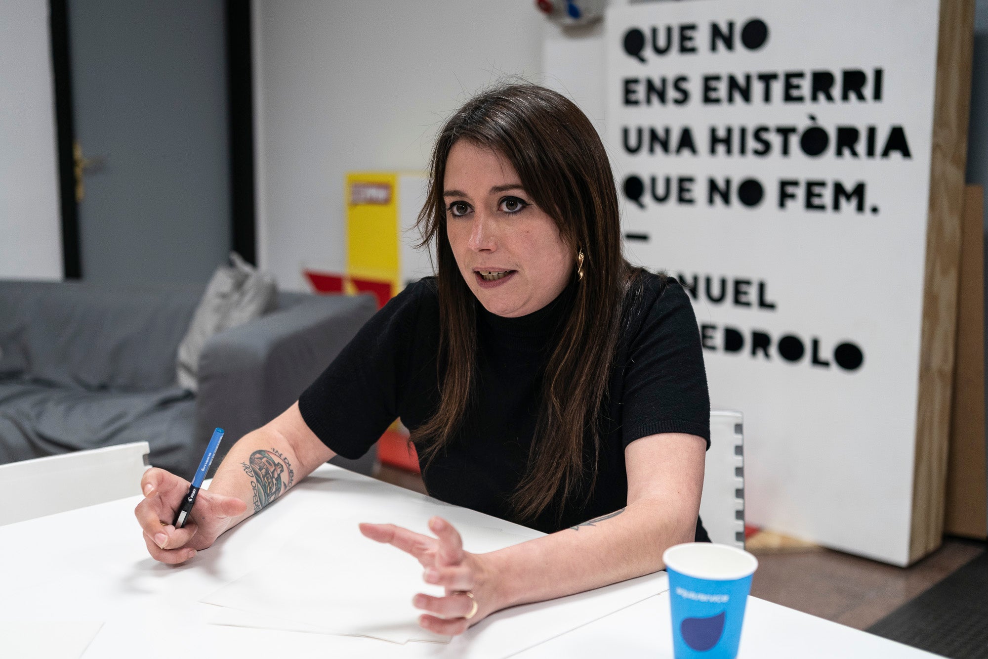 La número 2 de la CUP per Barcelona a les eleccions del 12-M, Laure Vega / Mireia Comas
