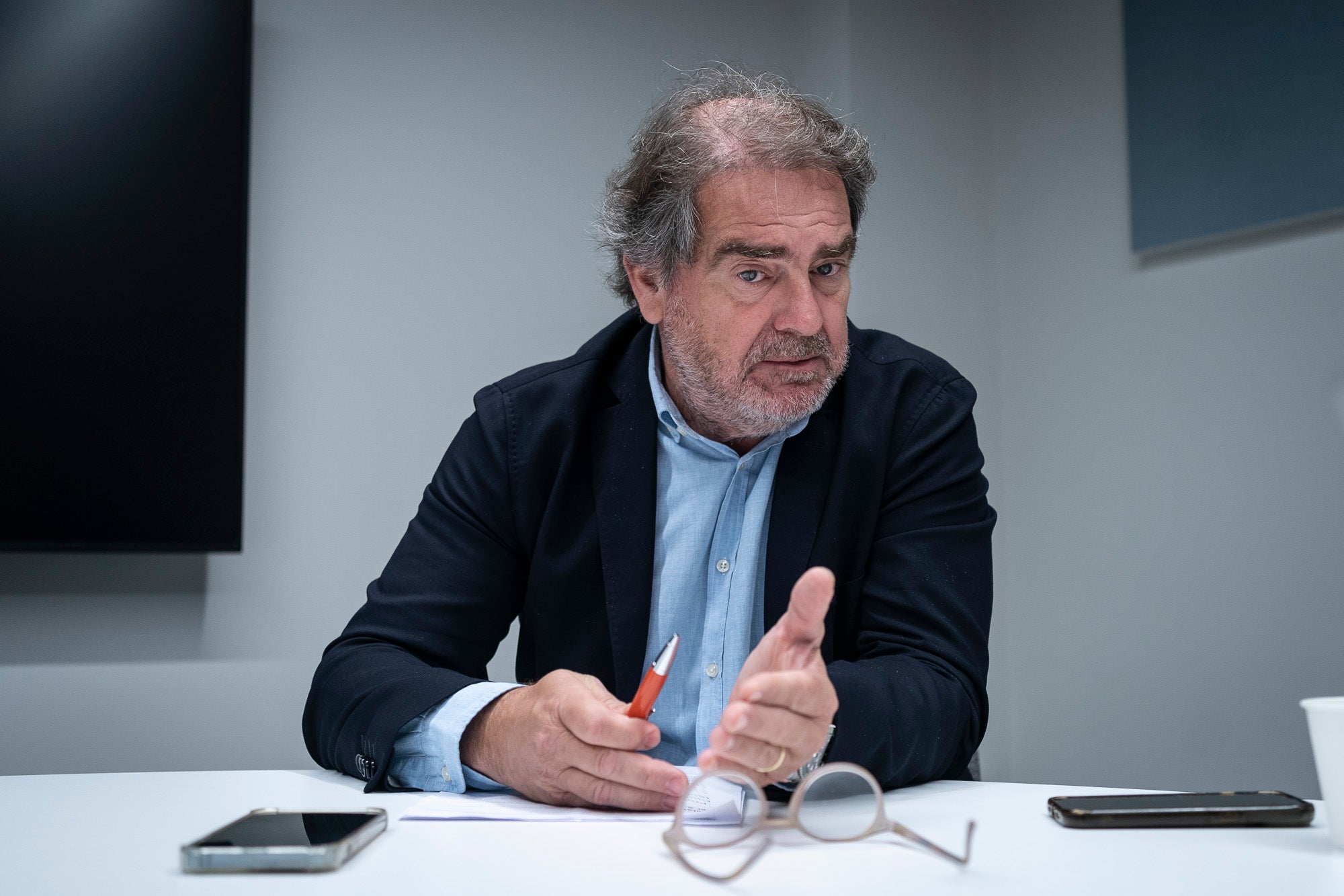 El nou president de Comertia, Ignasi Pietx, durant l'entrevista amb Món Economia / Mireia Comas