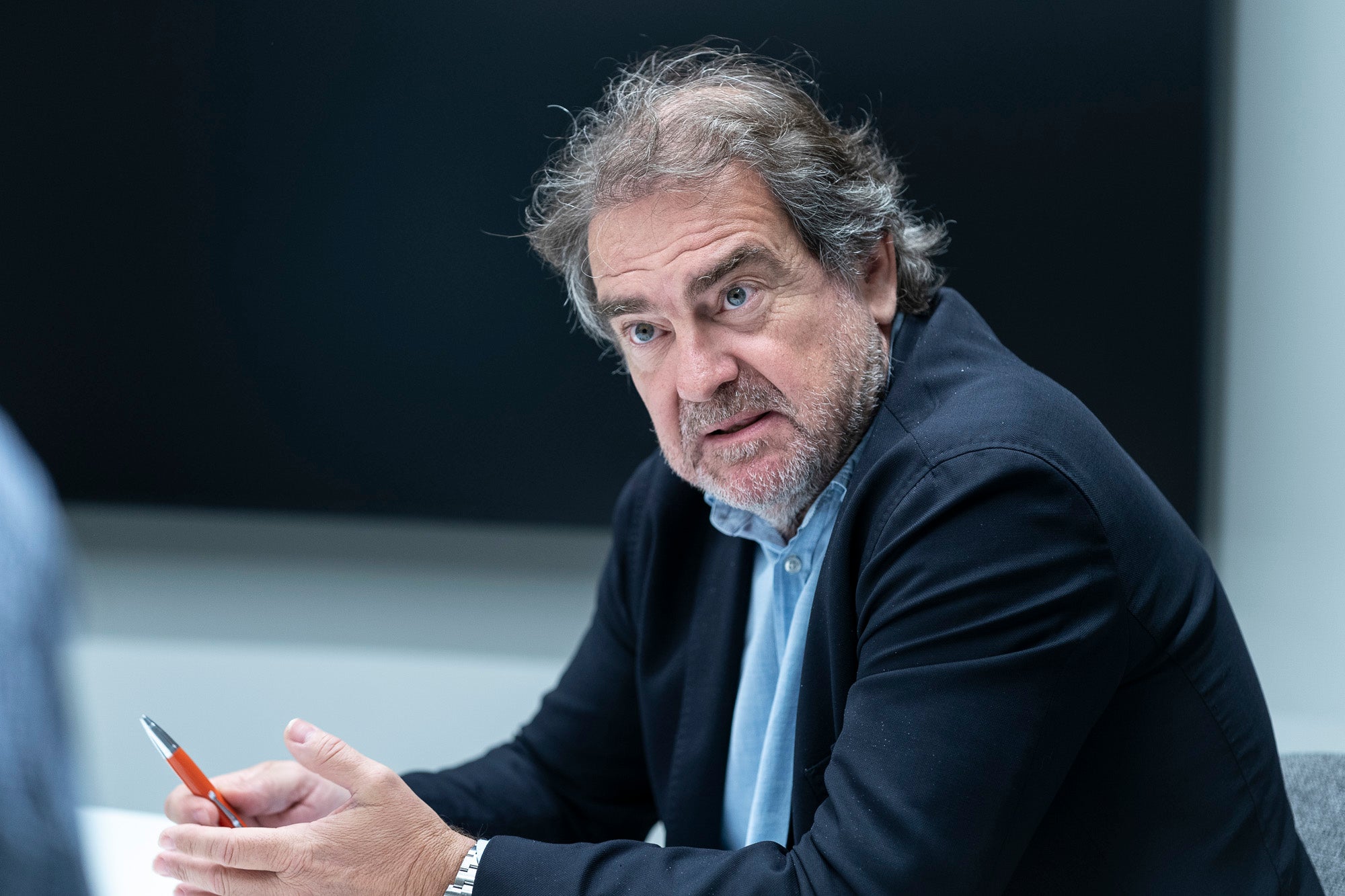 El nou president de Comertia, Ignasi Pietx, durant l'entrevista amb Món Economia / Mireia Comas