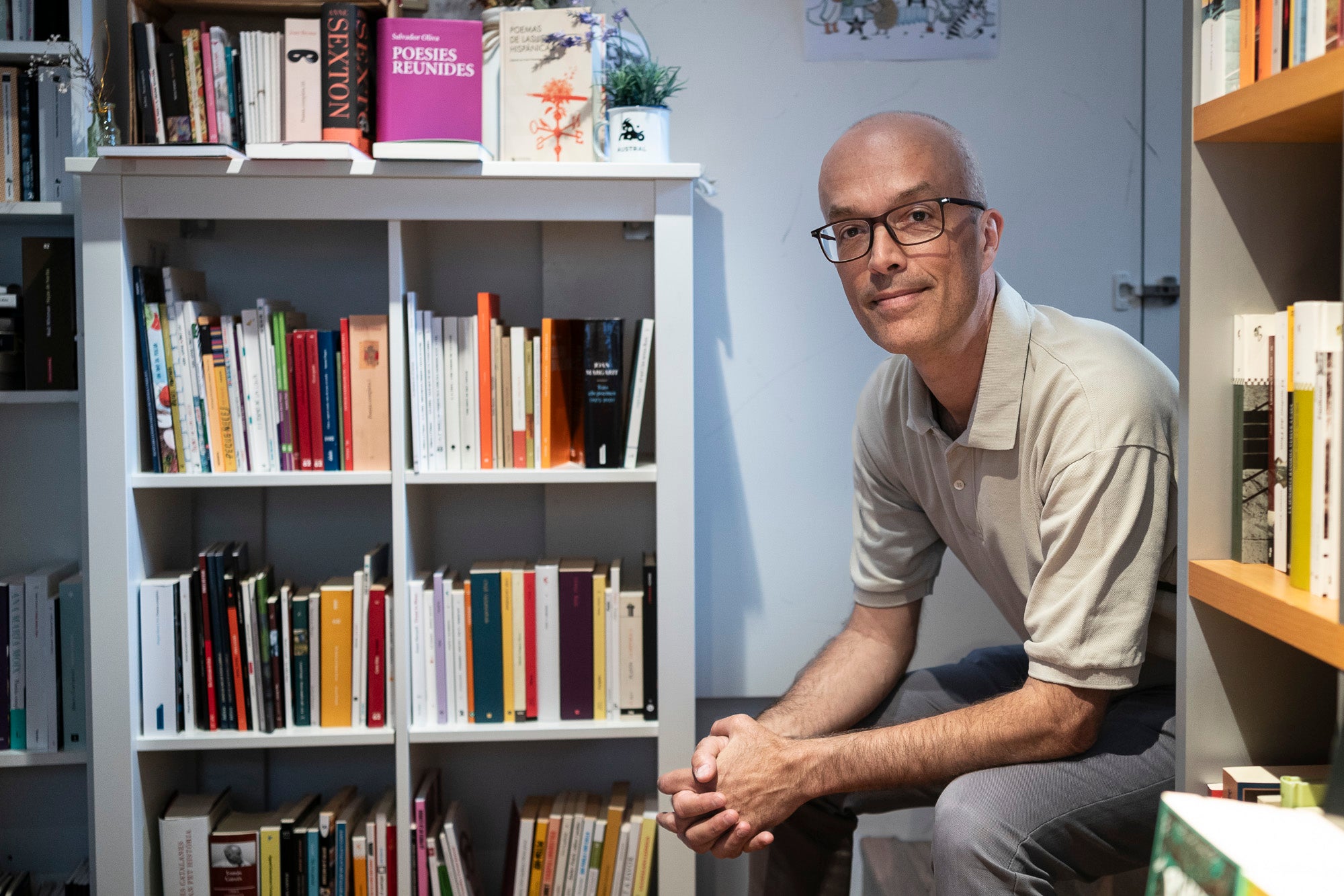 L'escriptor i cap d'estratègia del Port de Barcelona, Jordi Torrent, durant l'entrevista amb Món Economia / Mireia Comas
