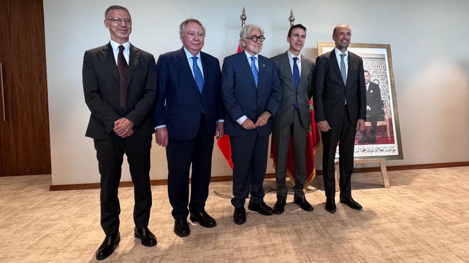 El president de Foment del Treball, Josep Sánchez Llibre, durant l'expedició empresarial al Marroc / Foment del Treball