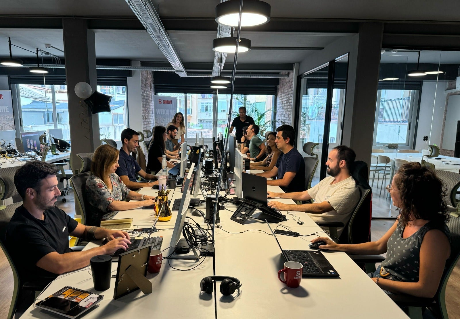 Part de l'equip de Sandsoft a Barcelona / Sandsoft