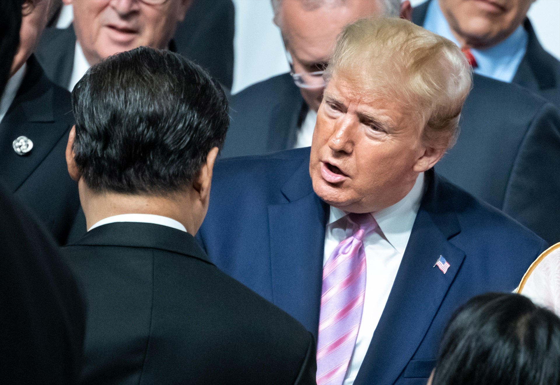 El president xinès Xi Jinping i el president electe dels Estats Units Donald Trump en una cimera al Japó | EP