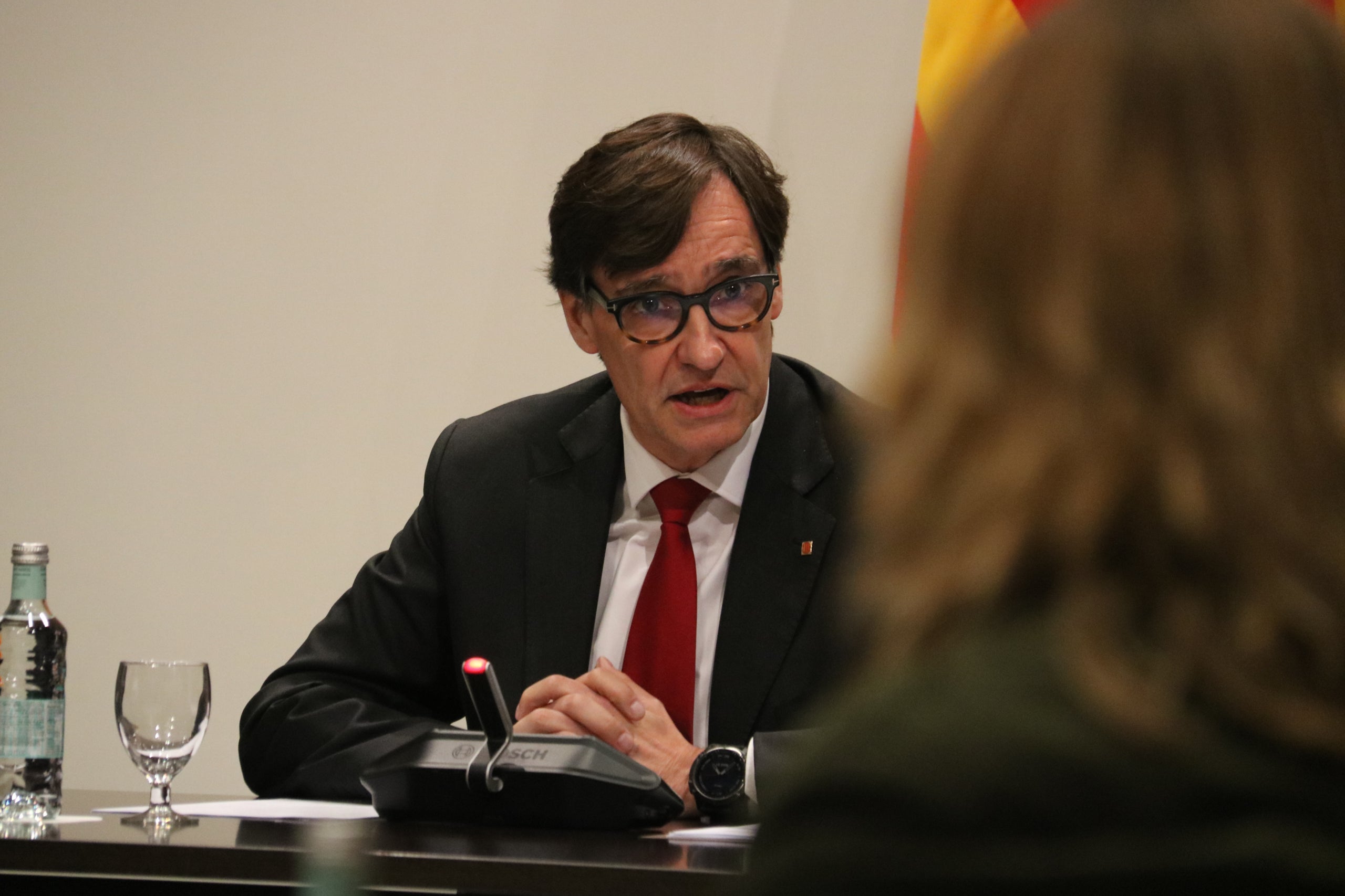 El presidente de la Generalitat, Salvador Illa, en una comparecencia en el Consejo de Diálogo Social
| Gerard Artigas (ACN)