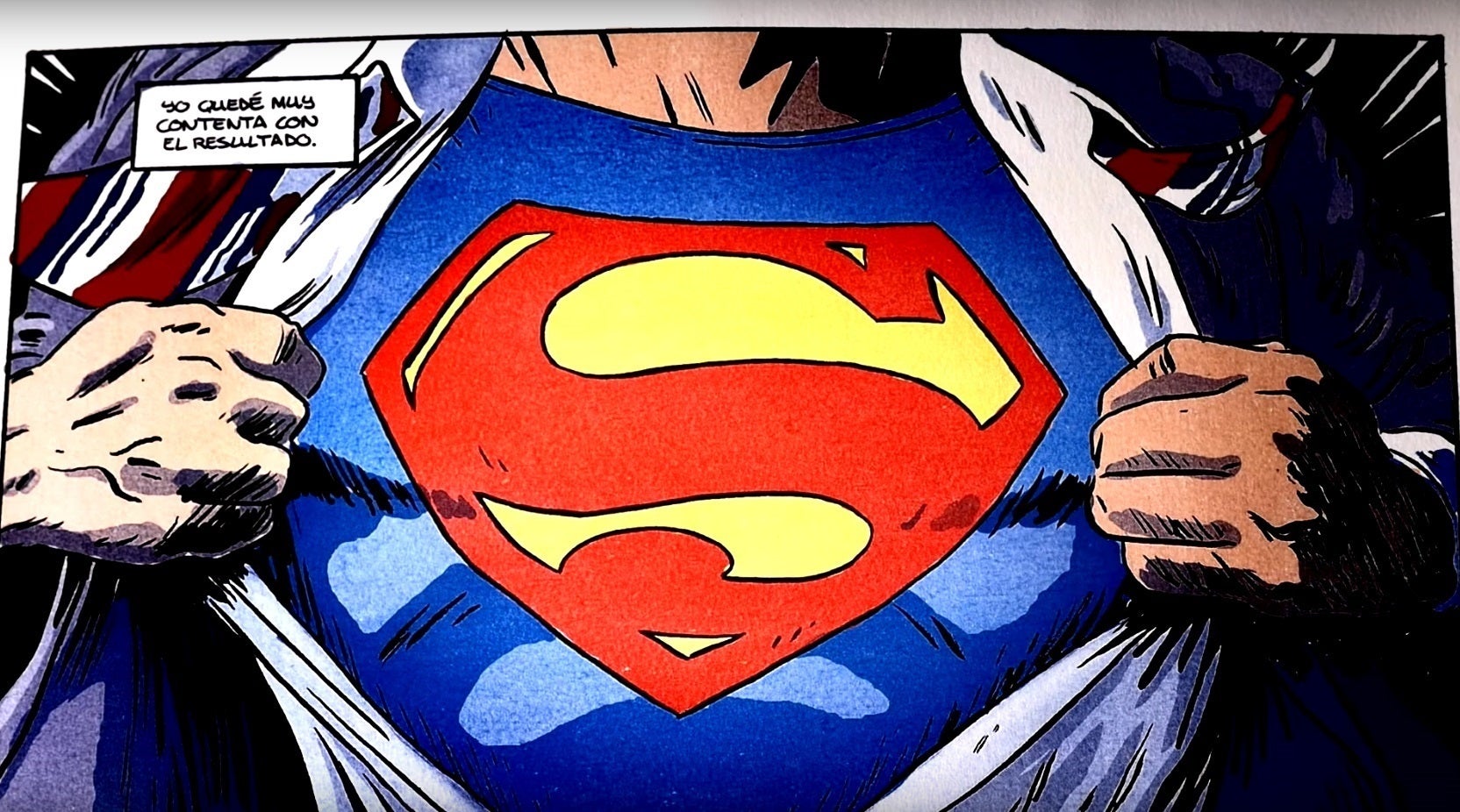 Una vinyeta d'un còmic de Superman / EP - DC Comics
