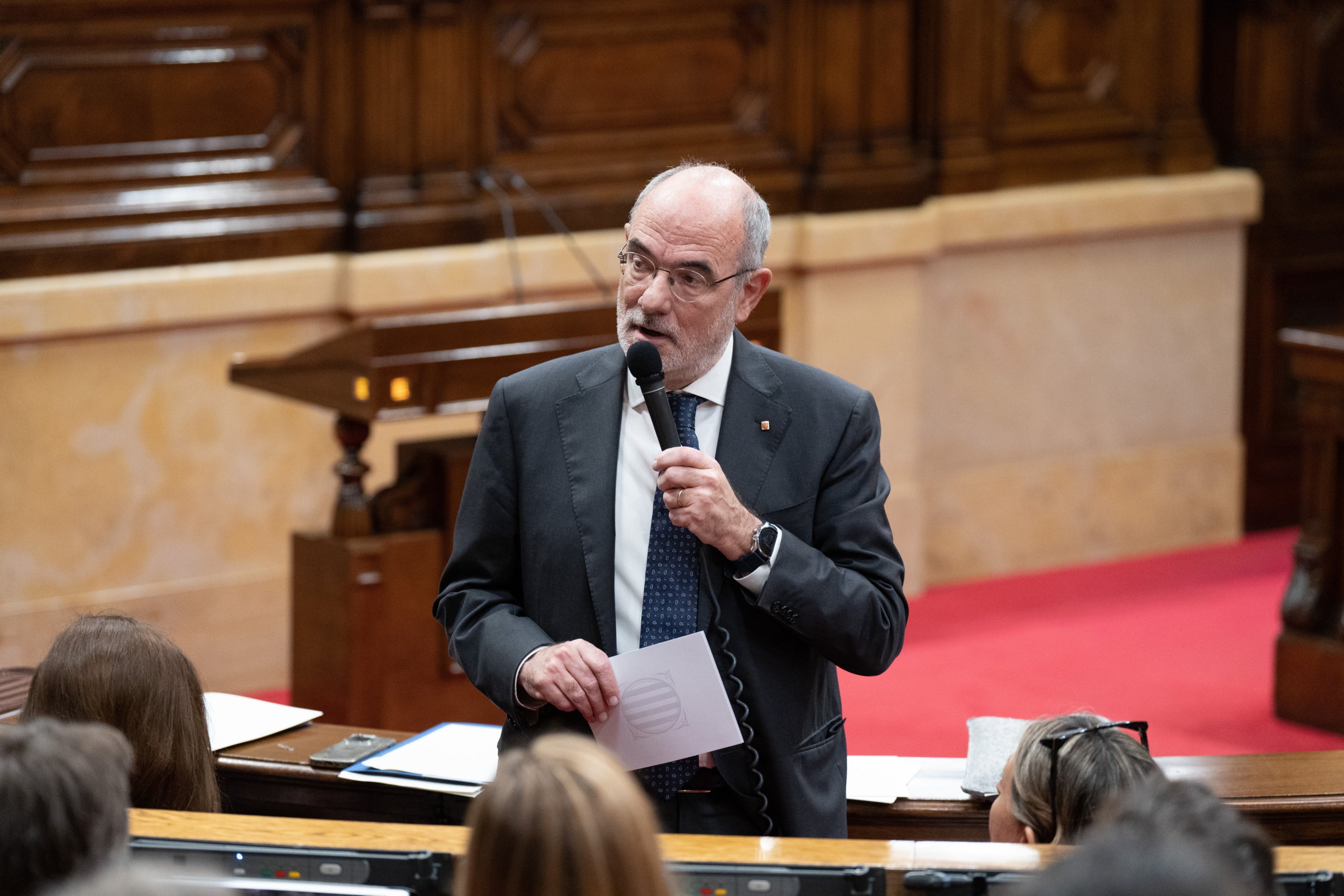 El conseller d'Unió Europea i Acció Exterior, Jaume Duch, durant un ple al Parlament / David Zorrakino (Europa Press)