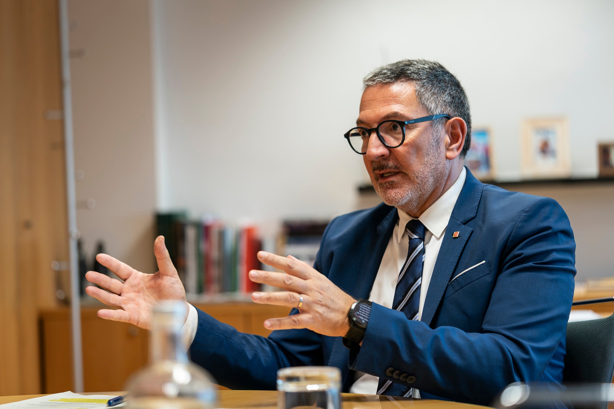 Miquel Sàmper, conseller d'Empresa i Treball. Barcelona 03.11.2025 | Mireia Comas