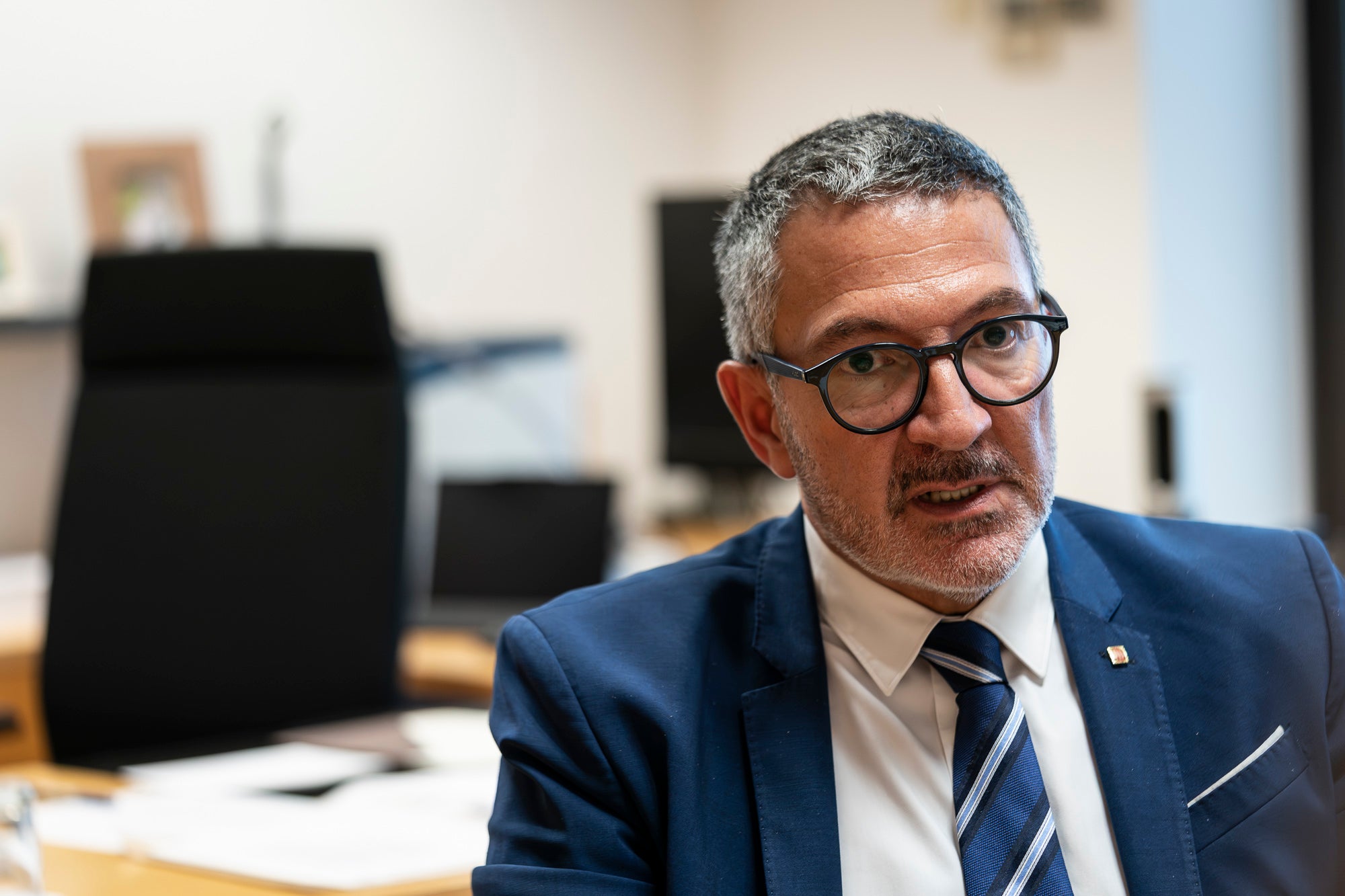 Miquel Sàmper, conseller d'Empresa i Treball. Barcelona 03.11.2025 | Mireia Comas