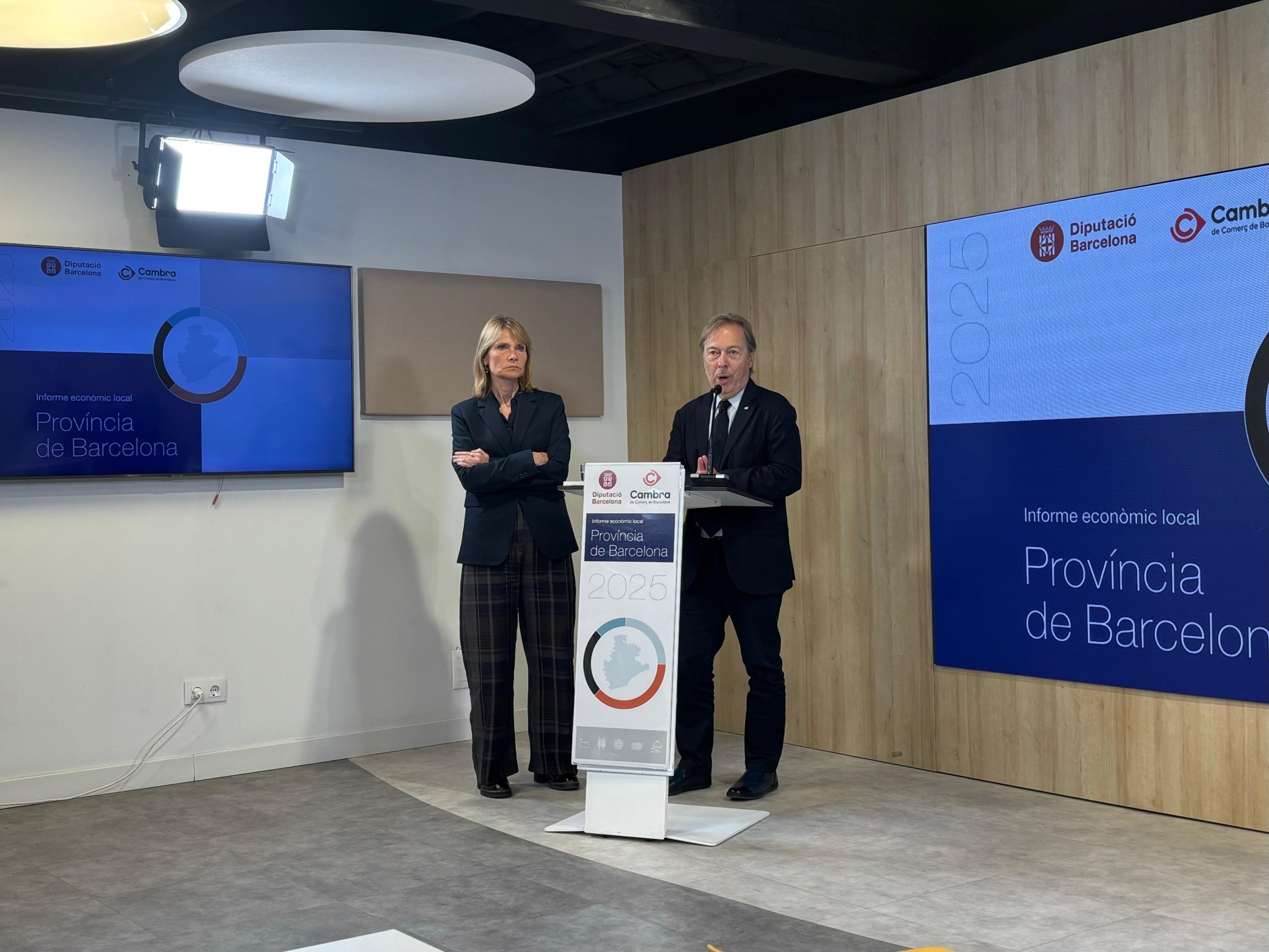 Moret y Santacreu en la presentación del informe este martes / EuropaPress