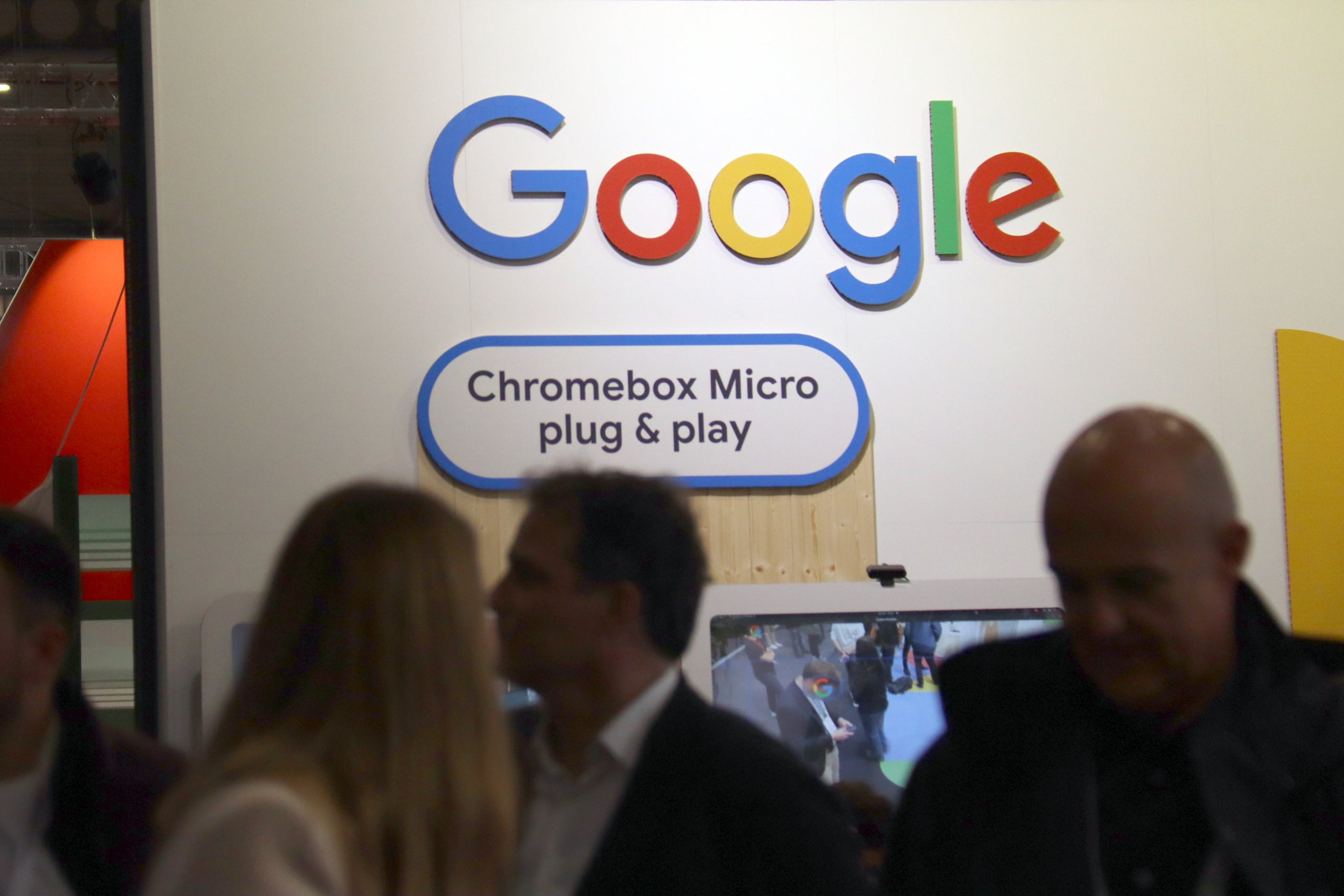 L'estand de Google a la fira ISE 2024 que se celebra a Barcelona / ACN 