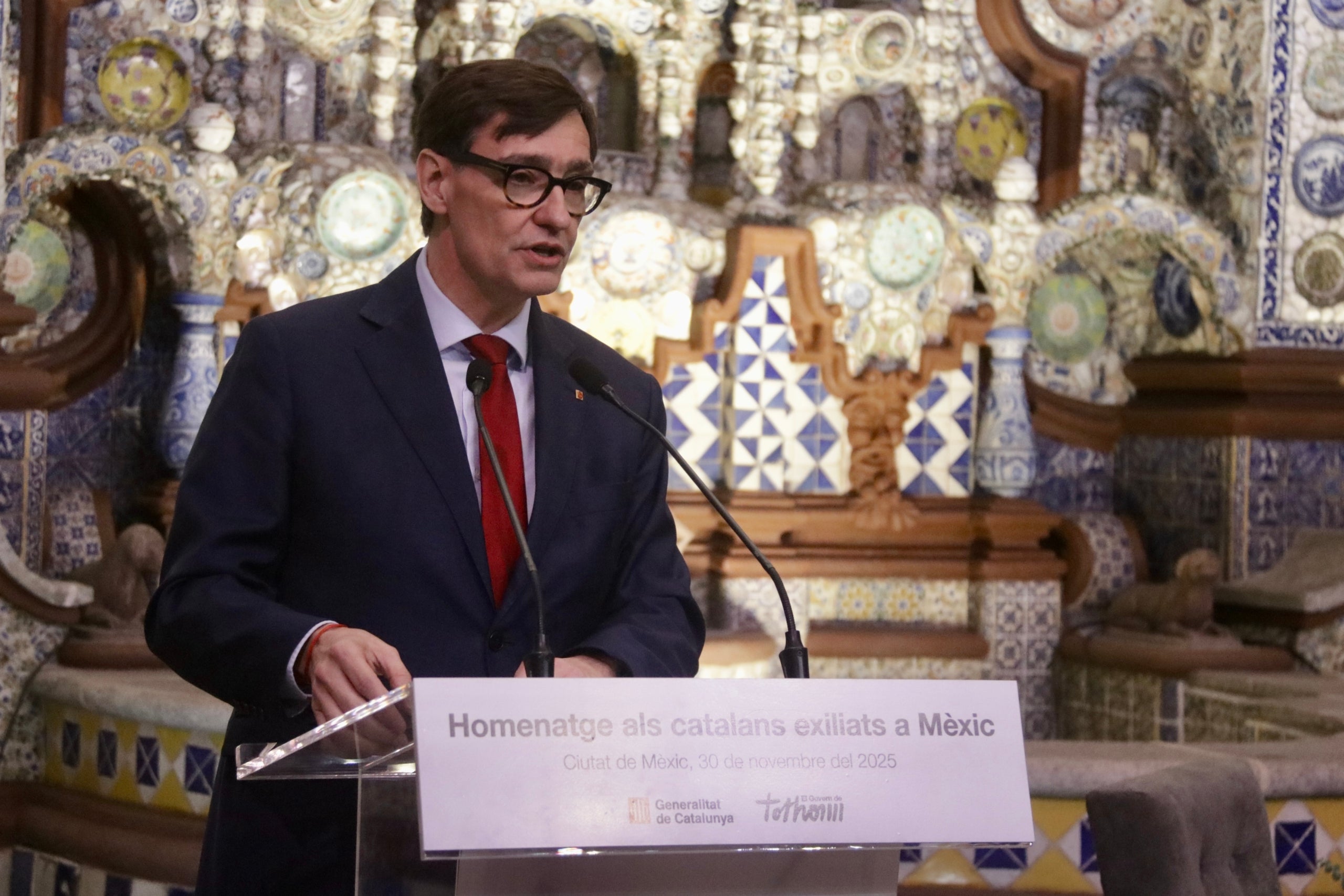 El president de la Generalitat, Salvador Illa, durant el seu viatge a Mèxic / ACN