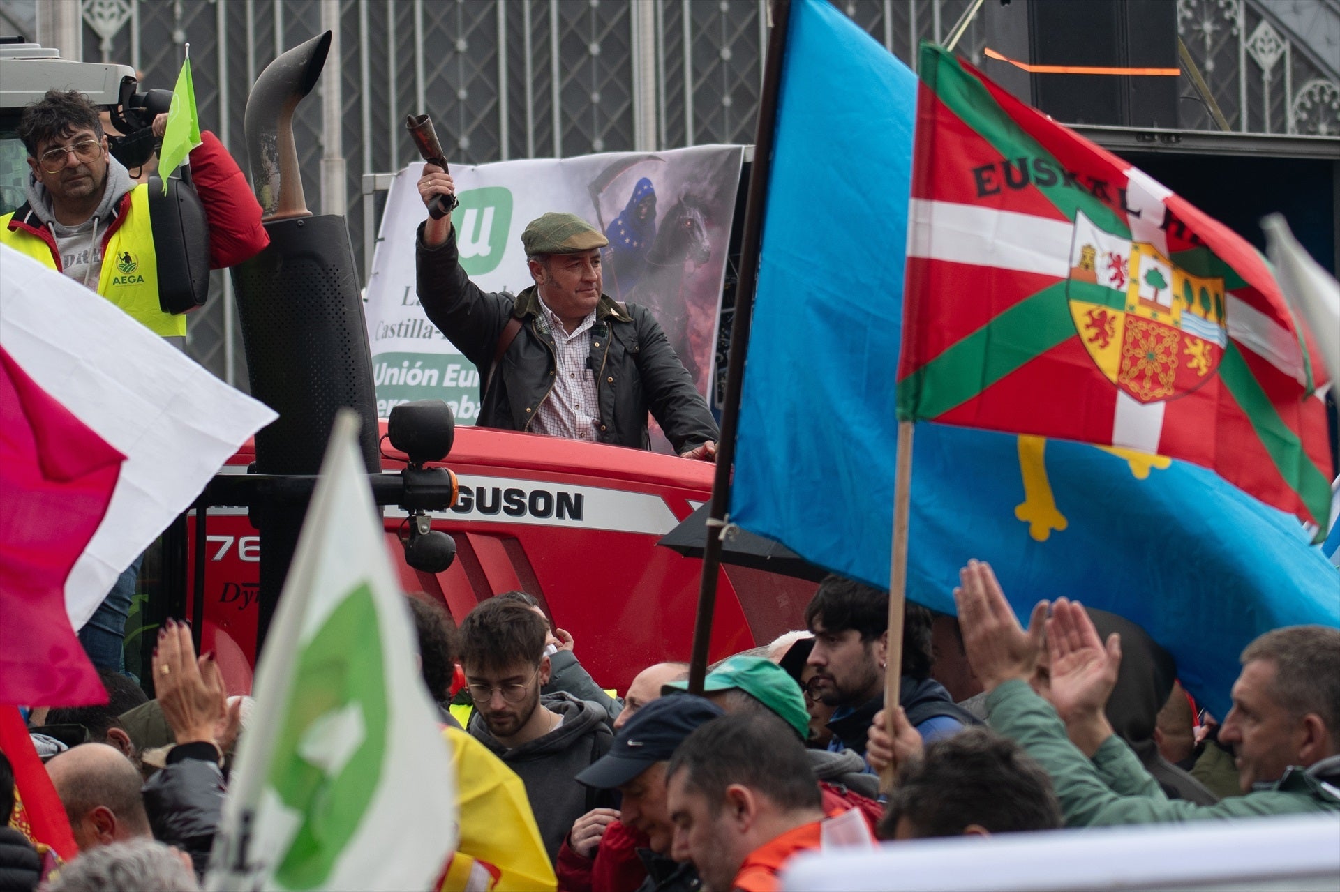 Pagesos bascos col·lapsen Madrid contra el tractat del Mercosur / EP