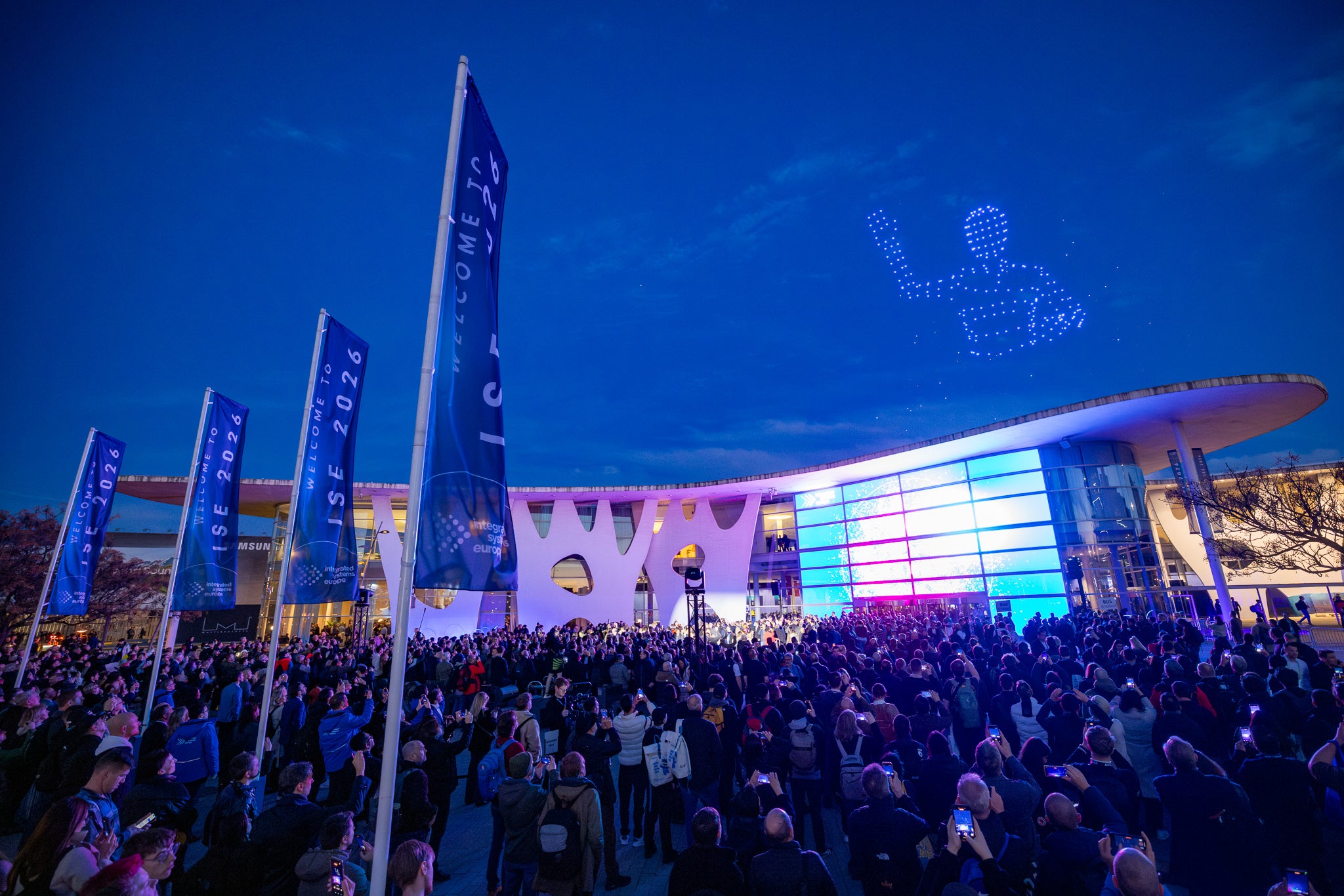 Assistents al congrés audiovisual ISE / ISE