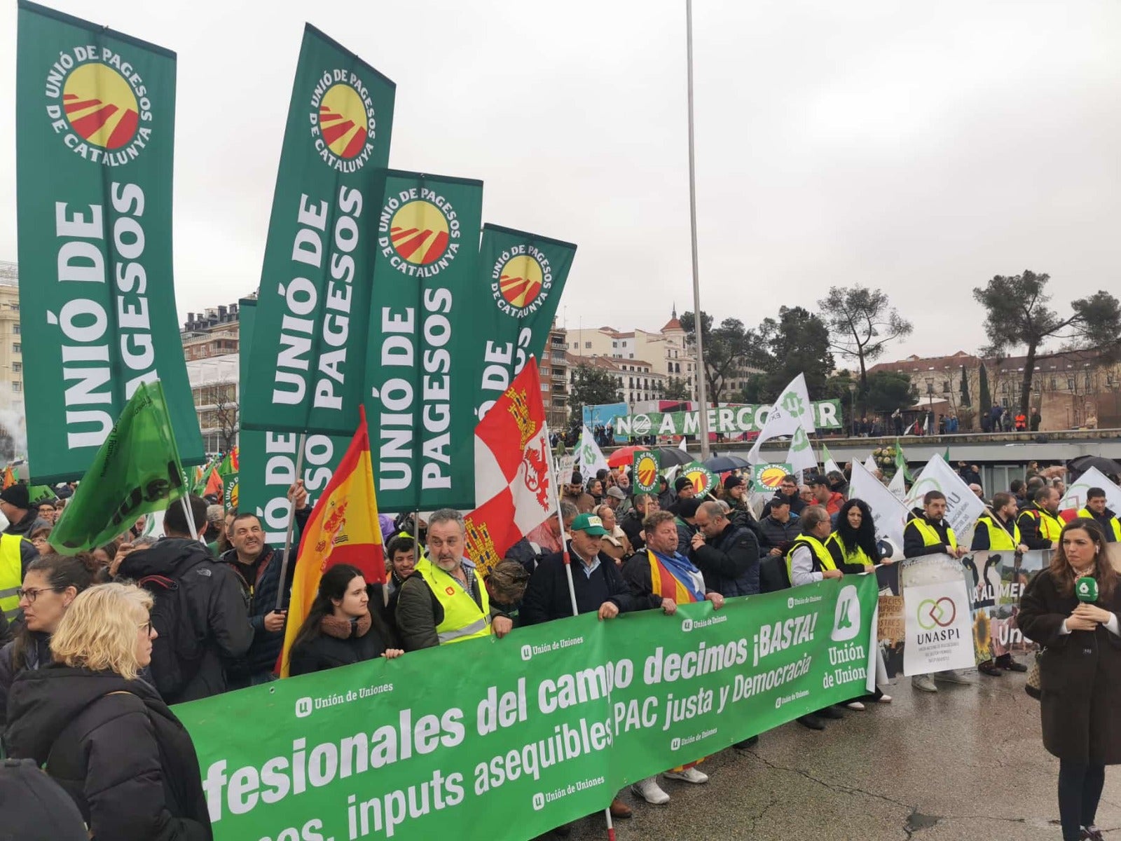 Pagesos catalans marxen a Madrid contra el tractat del Mercosur / Unió de Pagesos