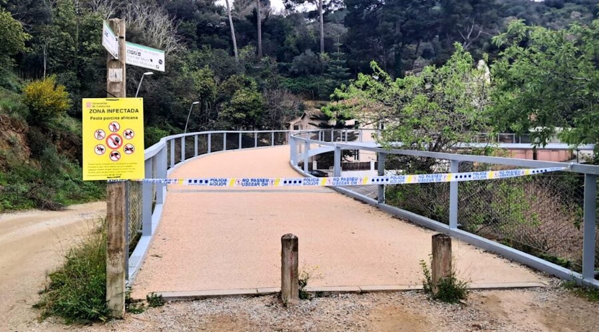 Un accés a Collserola, tancat / Ajuntament de Barcelona