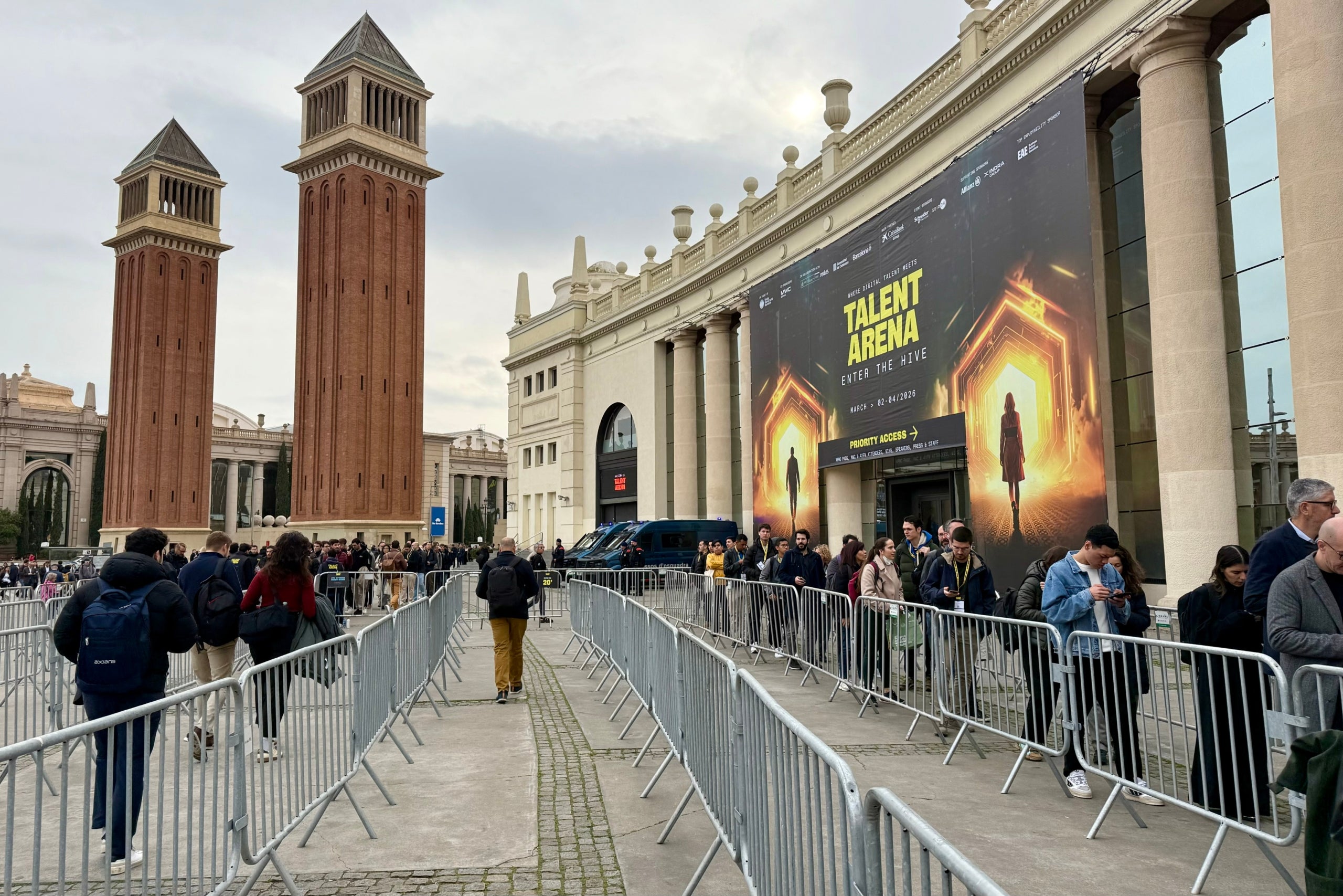 L'entrada al Talent Arena, a Fira Montjuïc / ACN