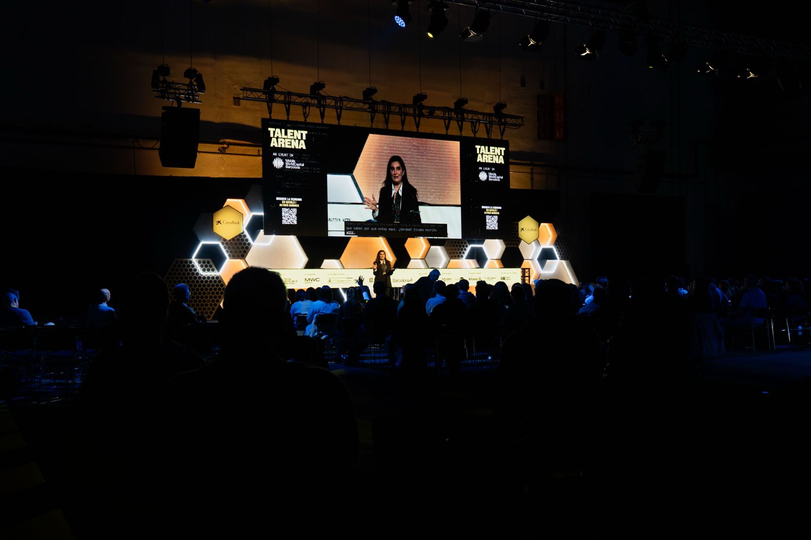 La subdirectora General de la DGCONNECT de la Comissió Europea, Despina Spanou, a la seva intervenció al Talent Arena del MWC / MWCapital