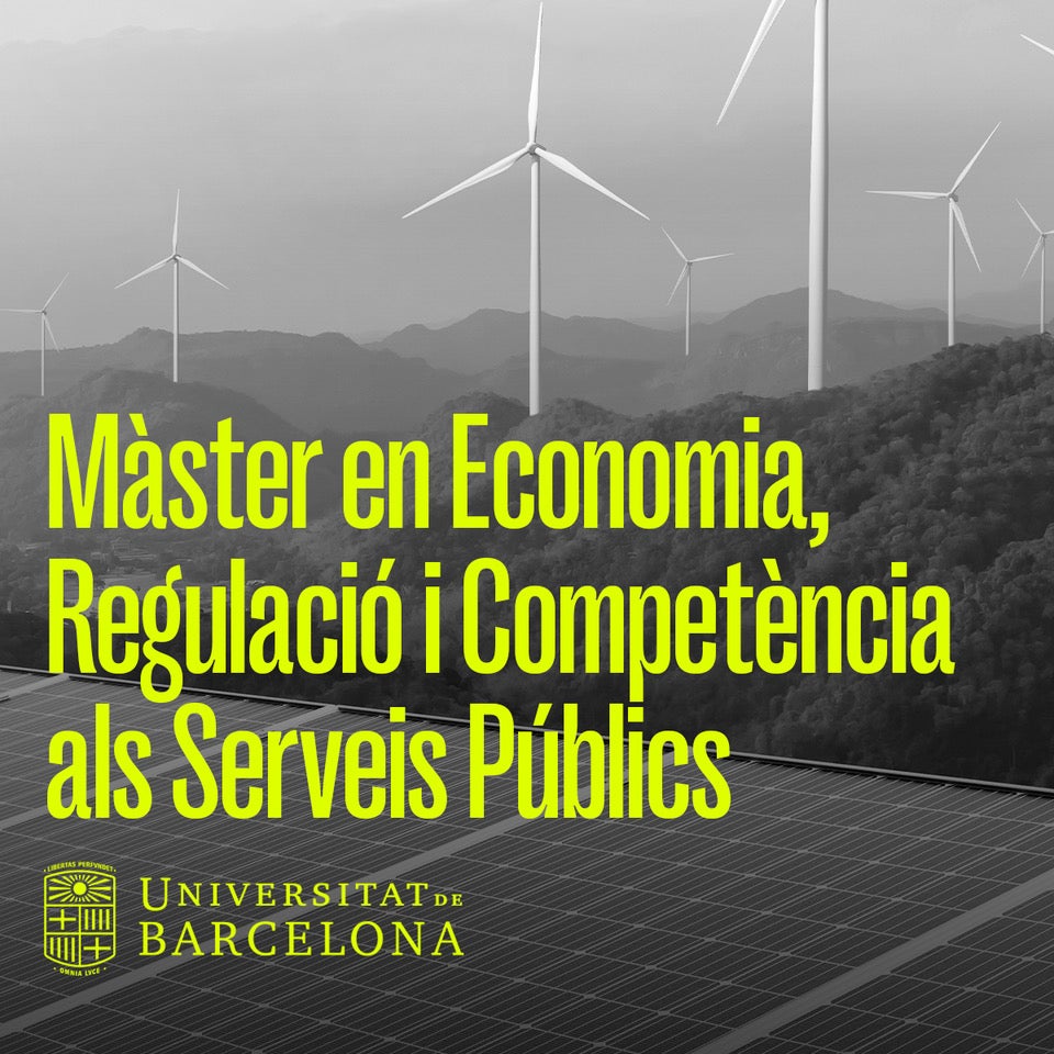 Màster en Economia, Regulació i Competència als Serveis Públics de la UB / UB