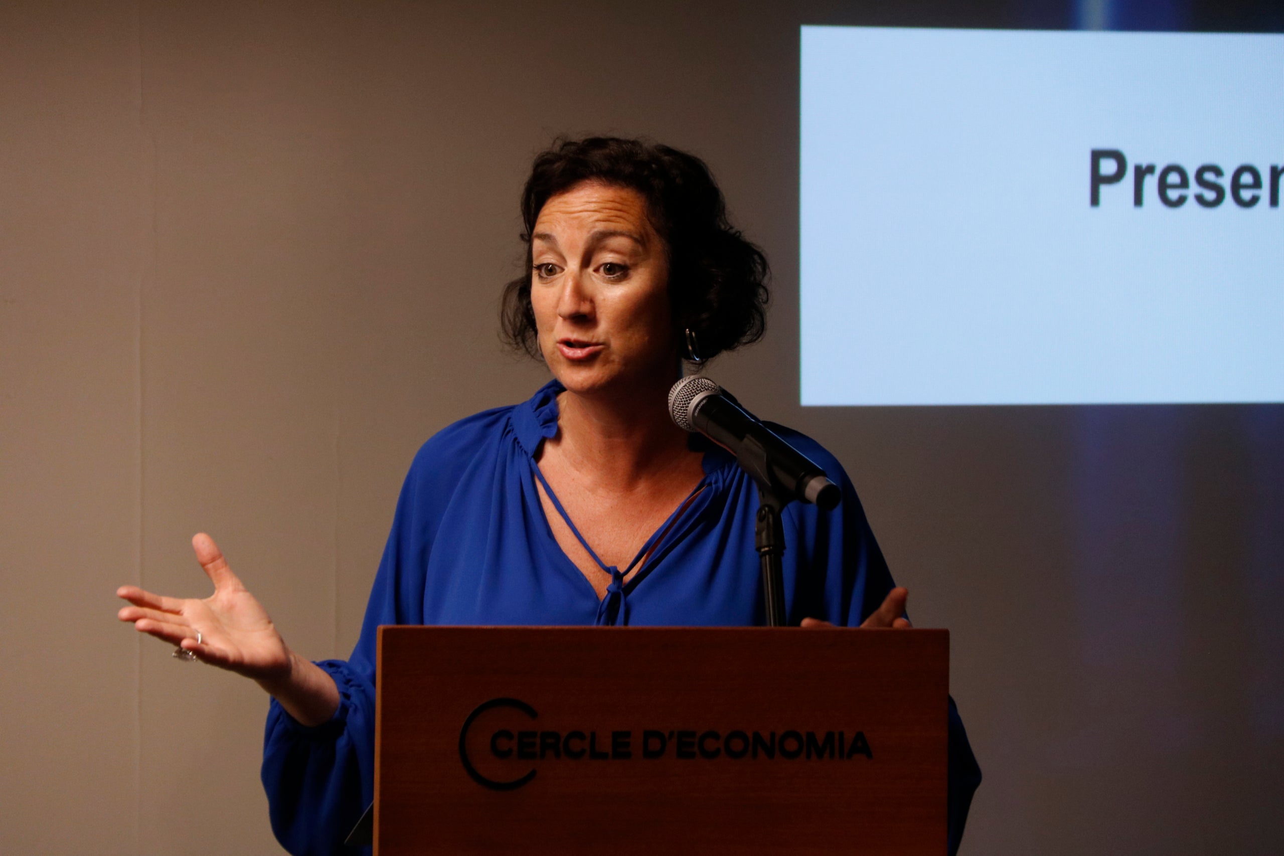 La consellera d'Economia, Alícia Romero, a la presentació del consorci d'inversions / ACN