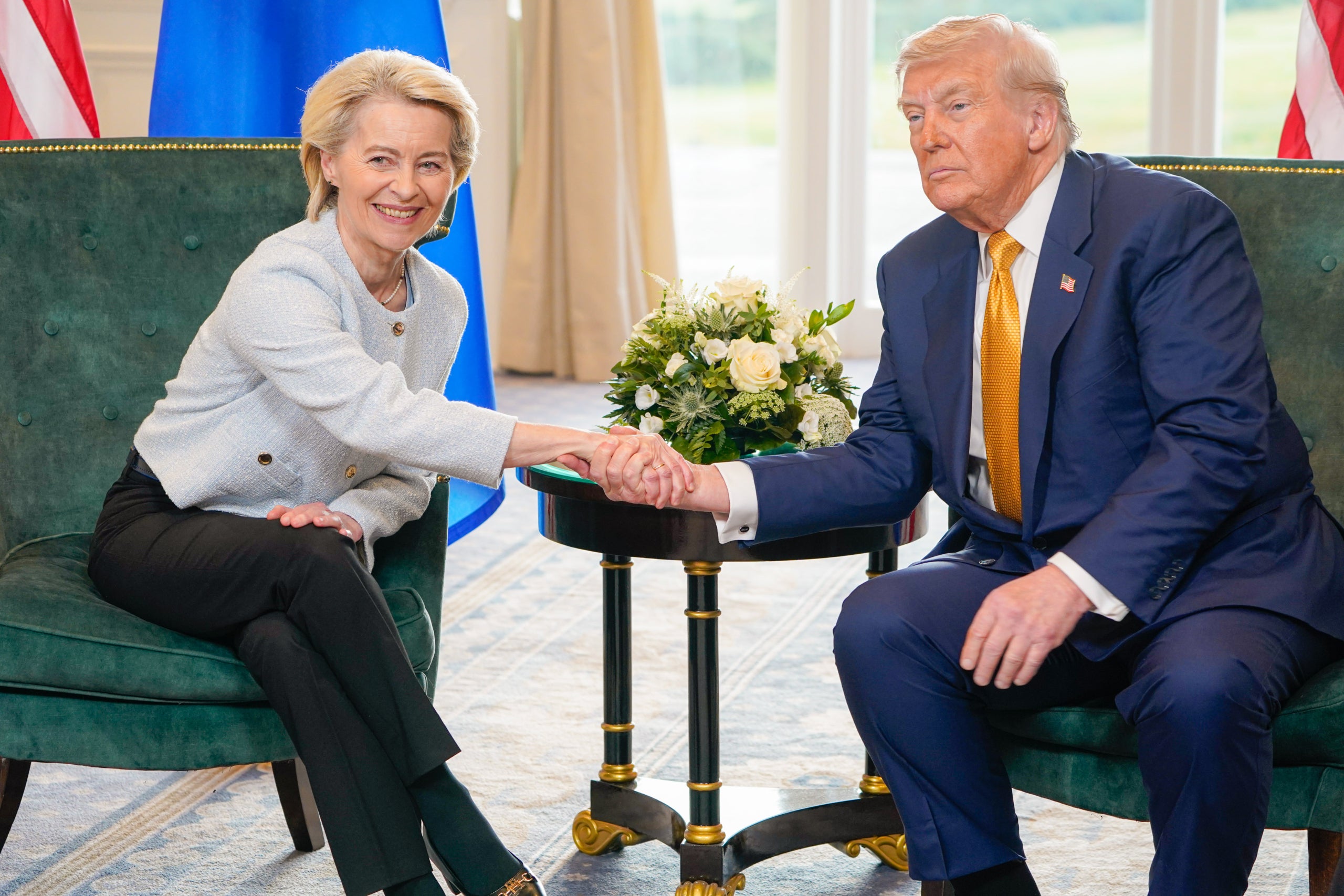 Reunión entre la presidenta de la Comisión Europea, Ursula von der Leyen, y el presidente de los Estados Unidos, Donald Trump, en Escocia | Comisión Europea