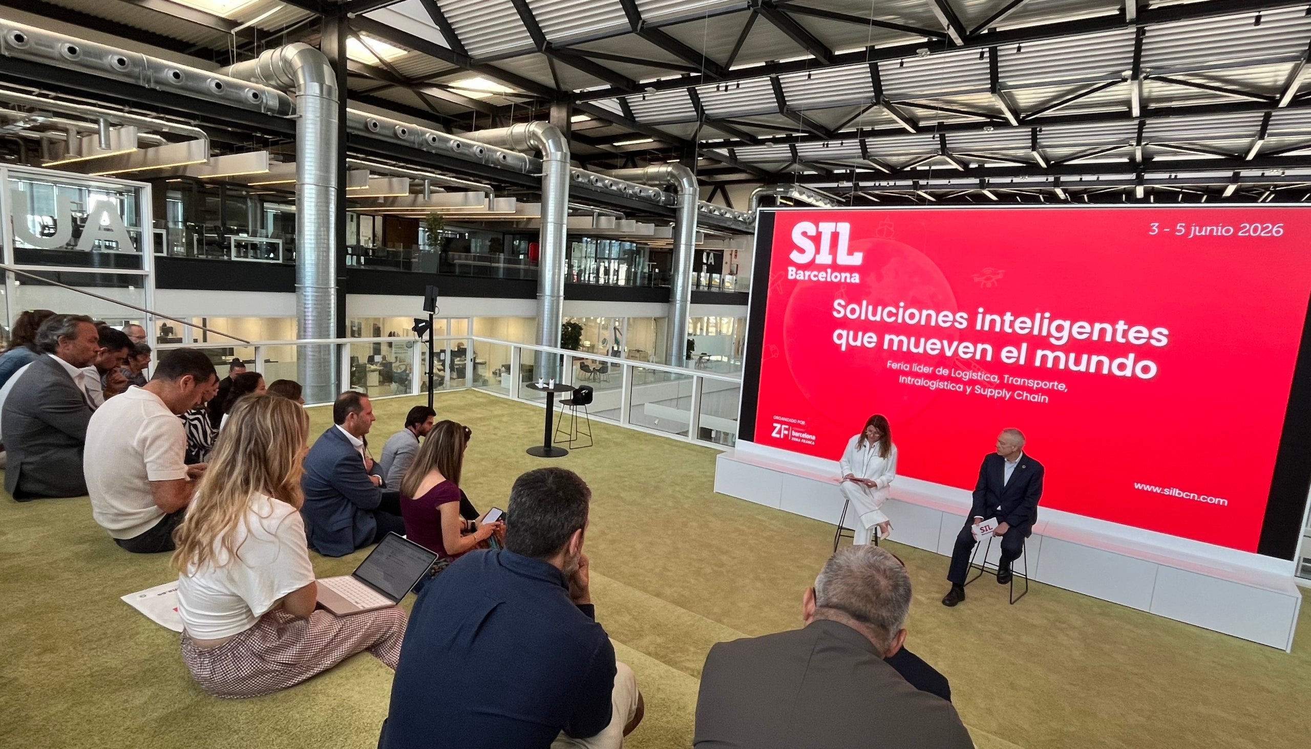 Blanca Sorigué y Pere Navarro durante la presentación del SIL 2026/ S.B.