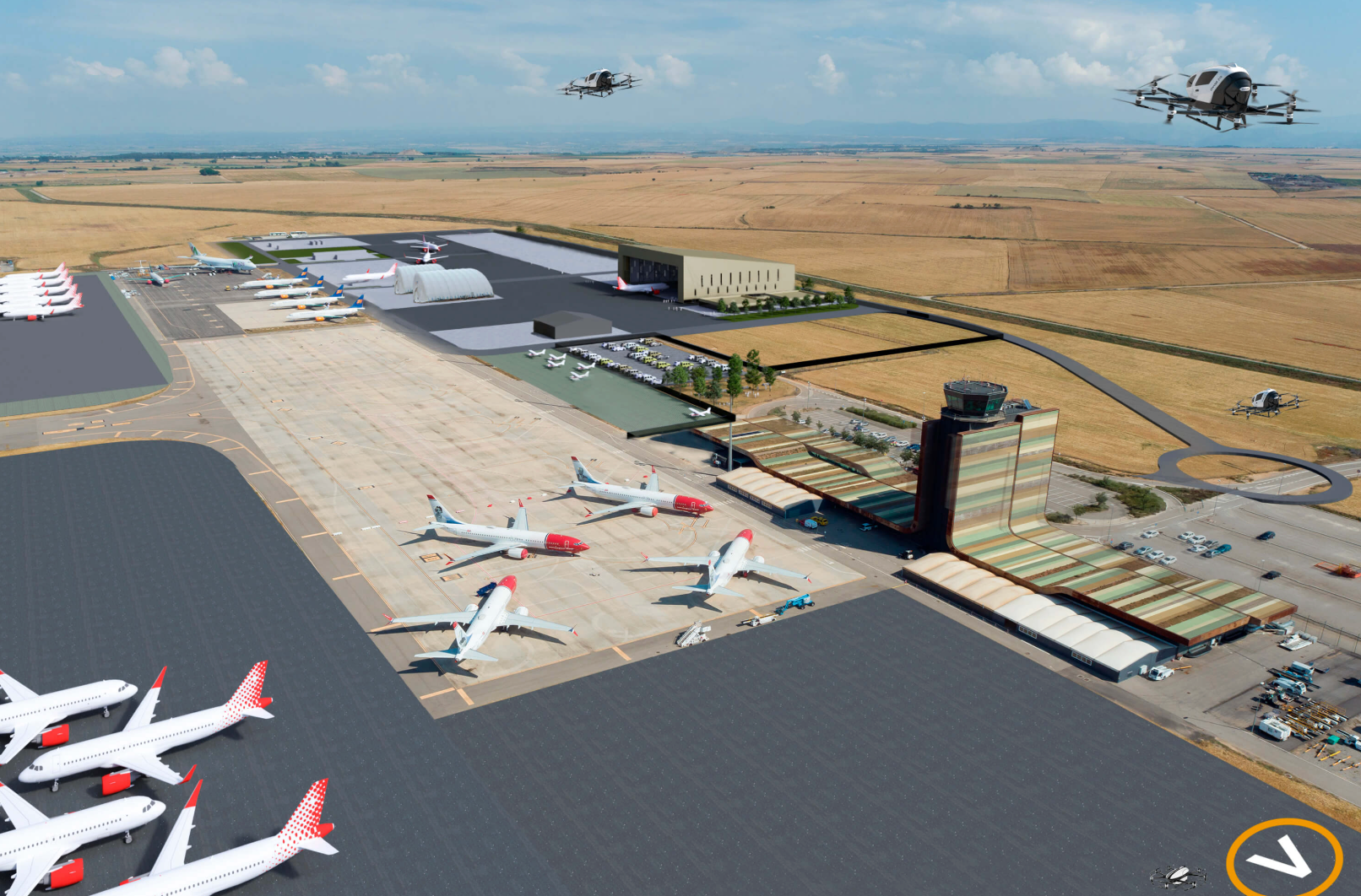 Pista d'operacions de l'aeroport d'Alguaire AEROPORT D'ALGUAIRE