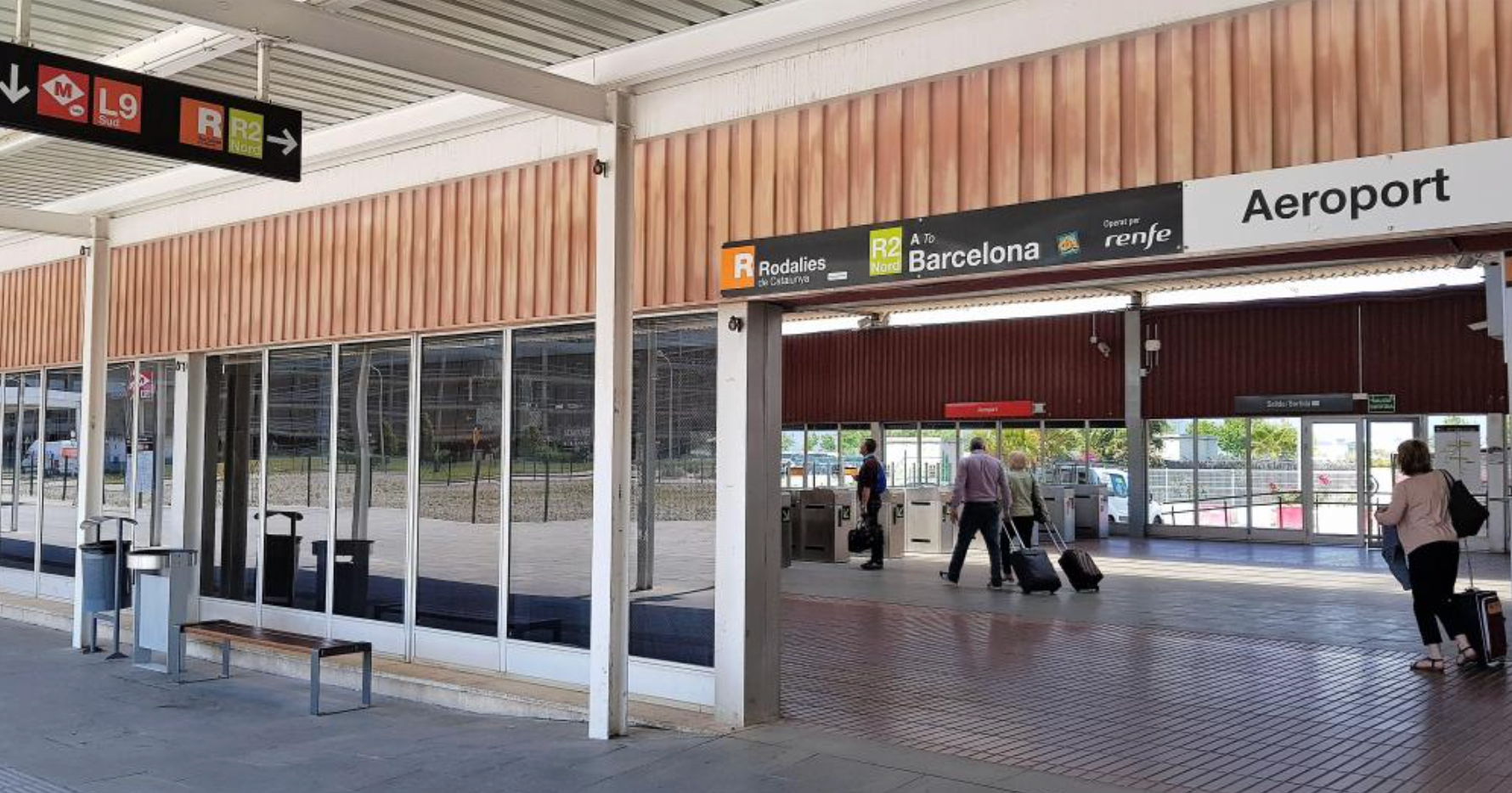 Estació de Rodalies Renfe a la T2 de l'aeroport de Barcelona