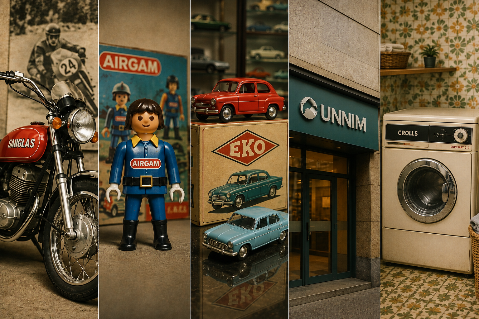 De les motos Sanglas als Airgam Boys, passant per les miniatures EKO, Unnim i els electrodomèstics Crolls MÓN ECONOMIA