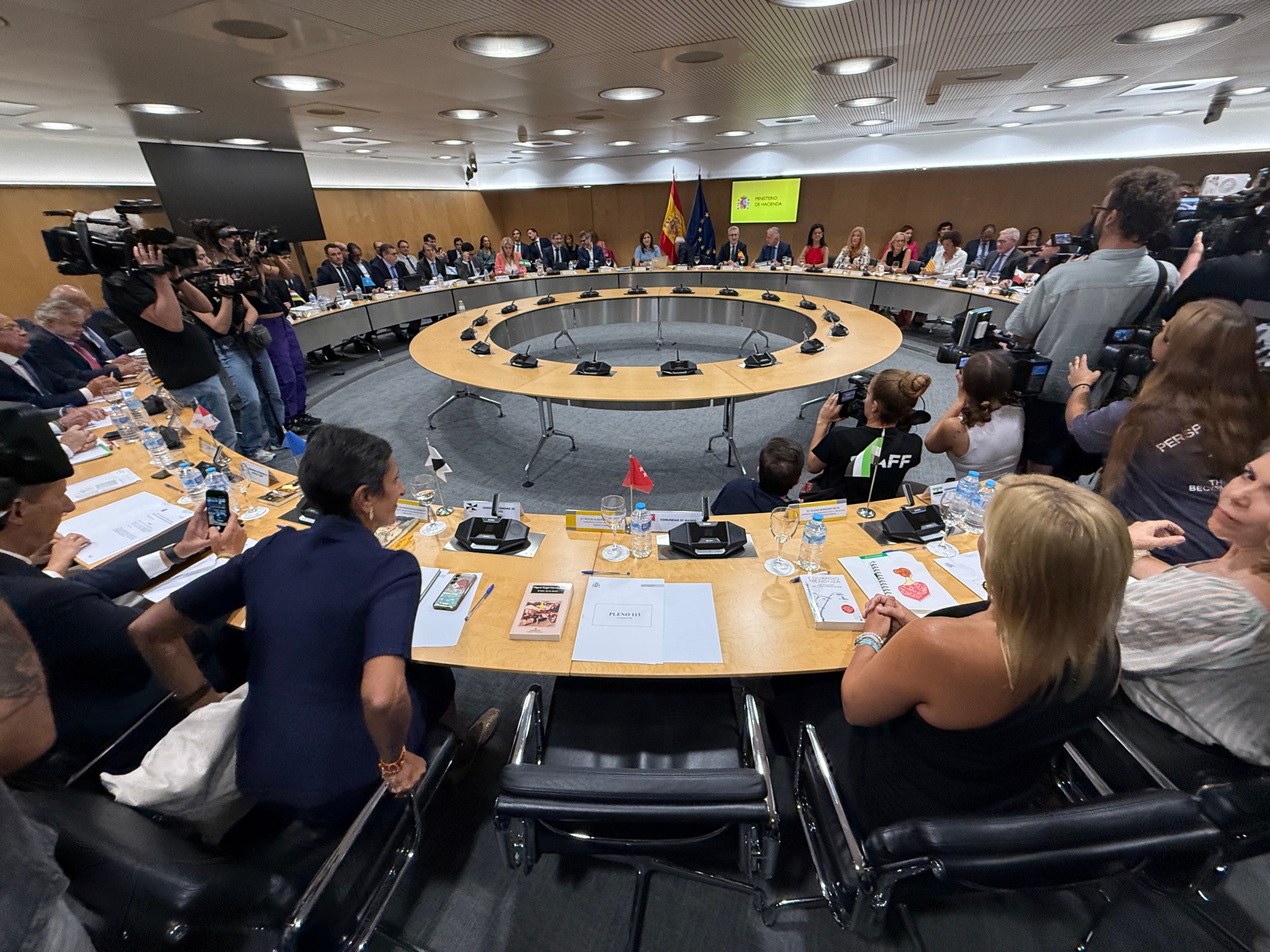 Imatge del Consell de Política Fiscal i Financera del 4 de setembre, que va donar llum verda a la proposta del govern espanyol de nou finançament
